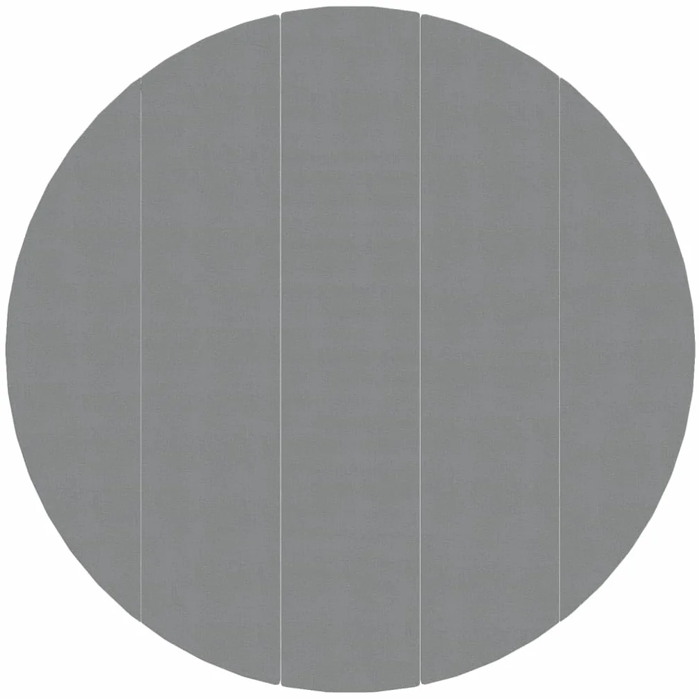 vidaXL Tapiz de Suelo Piscina geotextil de poliéster Gris Claro Ø550cm, Lona Suelo Piscina, Protector de Suelo para Piscina, Alfombra de Piscina