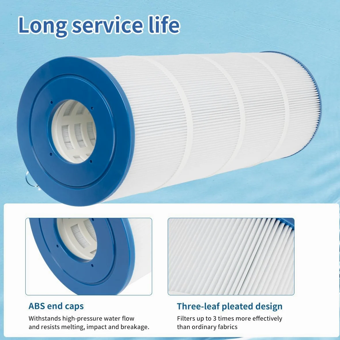 Paquete de 4 Cartuchos de Filtro de Repuesto para SwimClear C3025, C3030, PA 81, C-7483, FC-1225, FC-6425, Ultral-A3 Filtro para Piscina de SPA