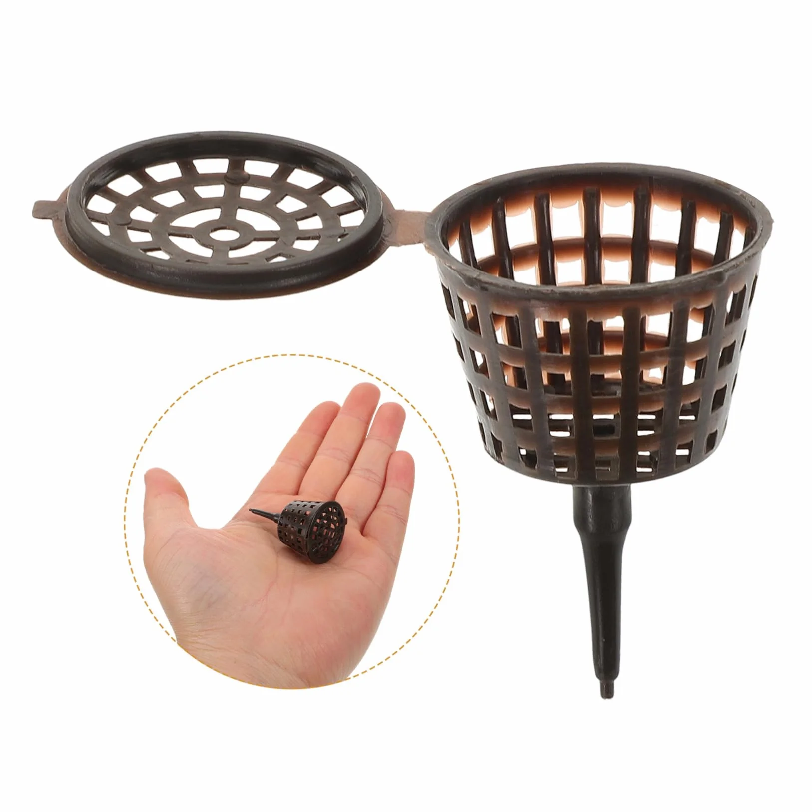 Caja De Fertilizante para Bonsái 20 Piezas con Tapa Contenedor De Abono para Plantas Pequeñas Protector contra Animales Y Viento Ideal para Orquídeas Y Jardín