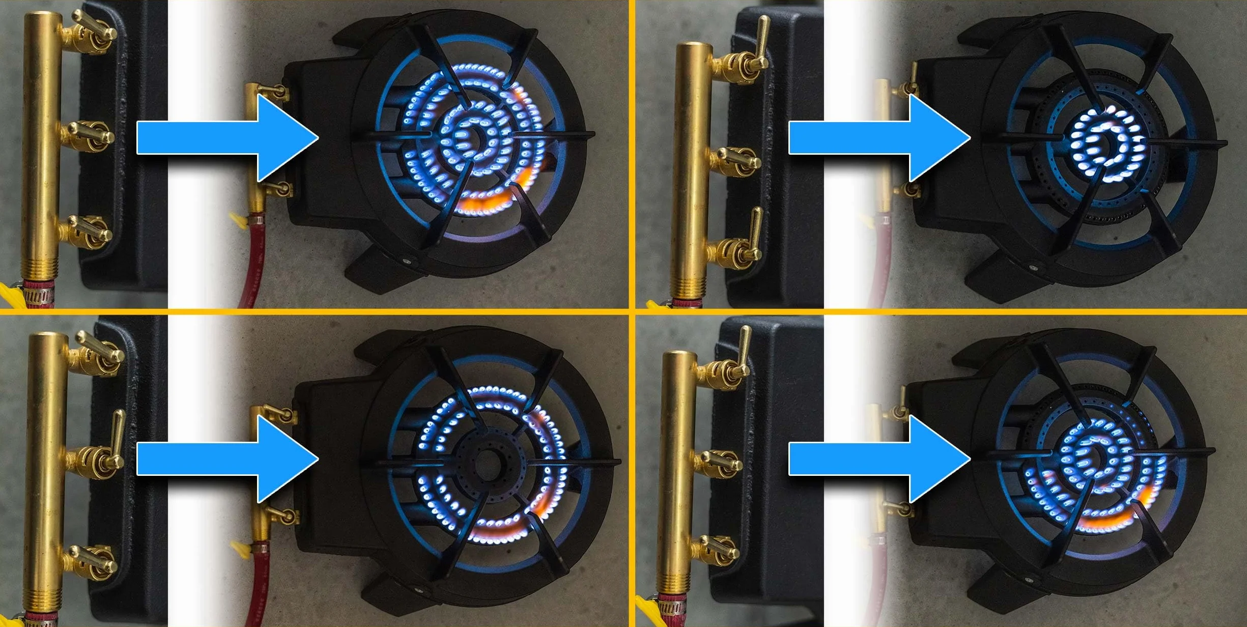 Hornillo de gas turístico con una potencia de 9,8 kW - para botellas de 11 kg