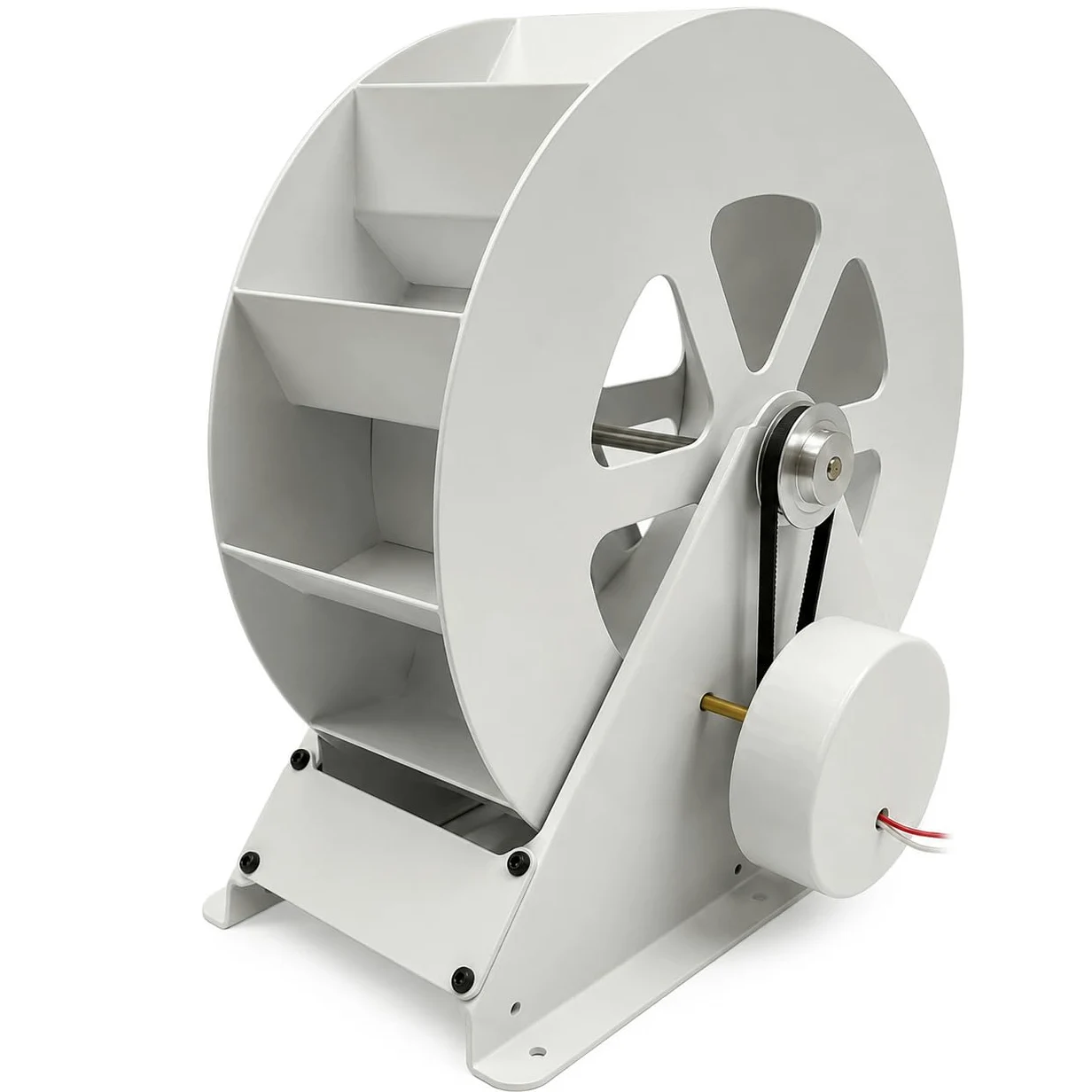 Generador de turbina de agua portátil de 100 W – Kit hidroeléctrico de flujo para corrientes/ríos fuera de la red – Microgenerador hidráulico de acero duradero con funcionamiento silencioso