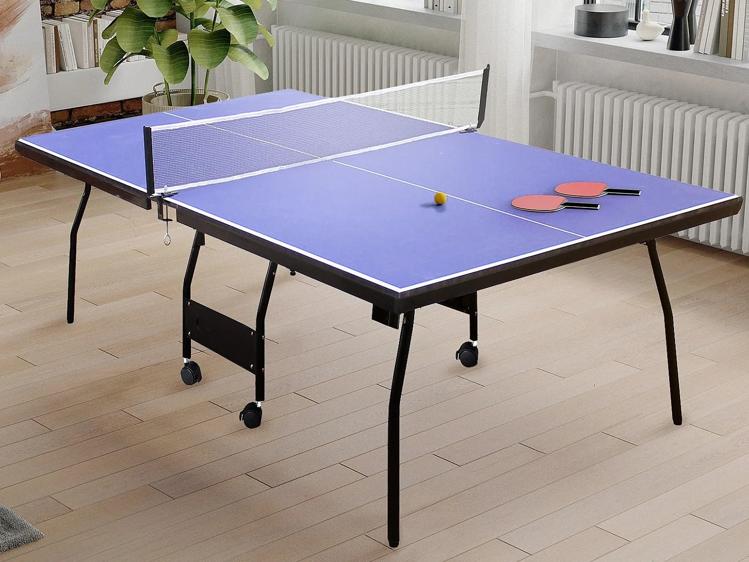 Table de Ping Pong de Interior Garry 274x152.5x76cm MDF Azul