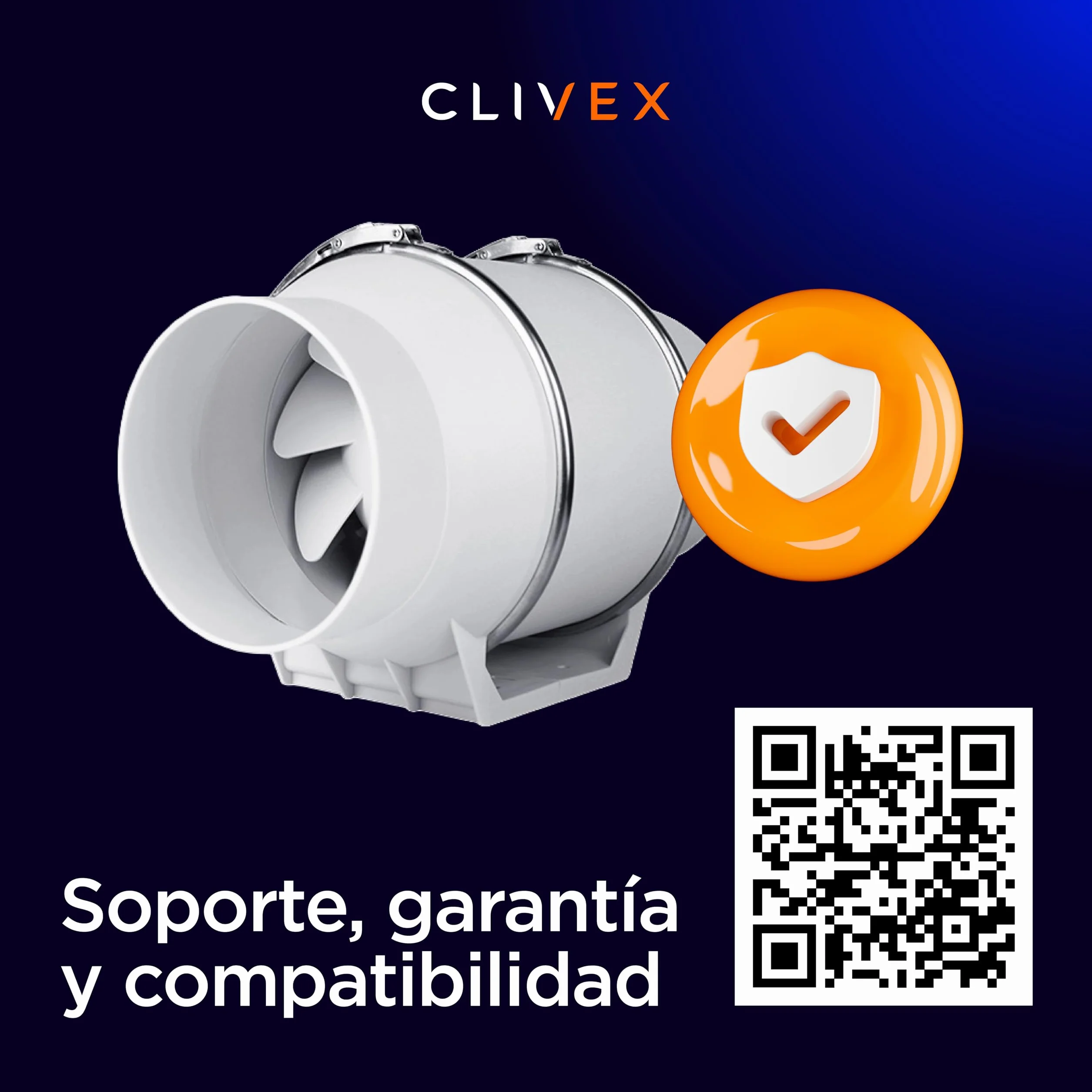 Clivex TT Extractor en línea en Diferentes tamaños. Motor eficiente (ø150mm (420m³h))