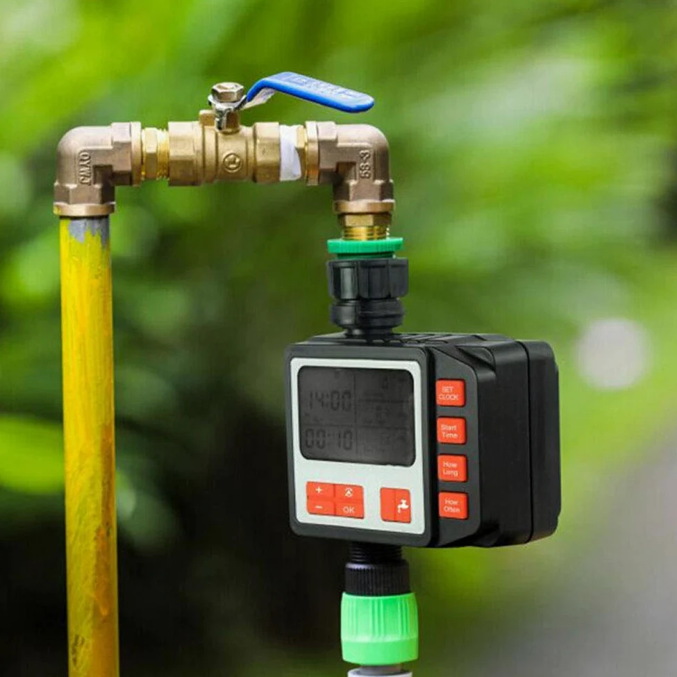 Temporizador de riego, Pantalla LCD Temporizador de riego Controlador de riego automático para jardinería doméstica, producción agrícola, jardinería y producción hortícola