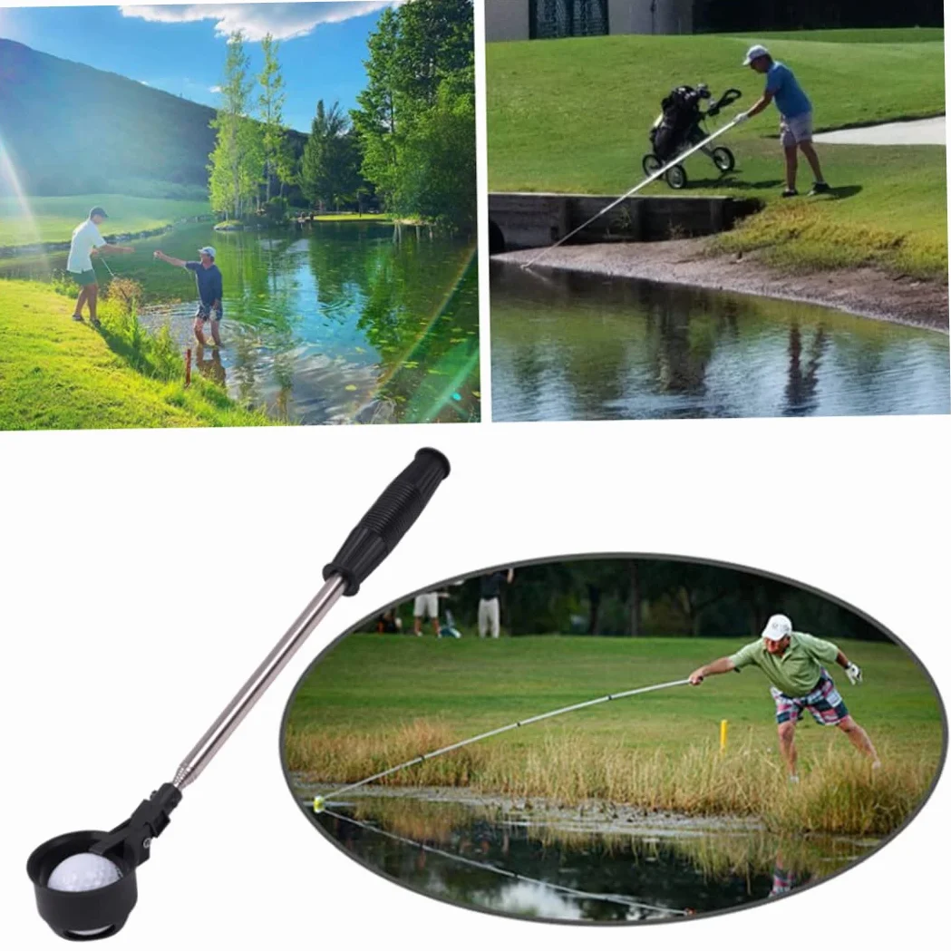 Golf Ball Retriever de Acero Inoxidable Telescópico Recogedor