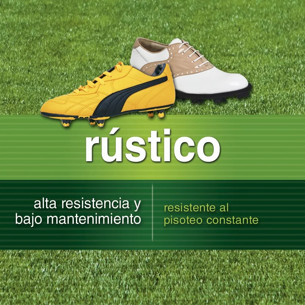 Semillas Césped Rústico 5 kg Alta Resistencia Bajo Mantenimiento 175 m2