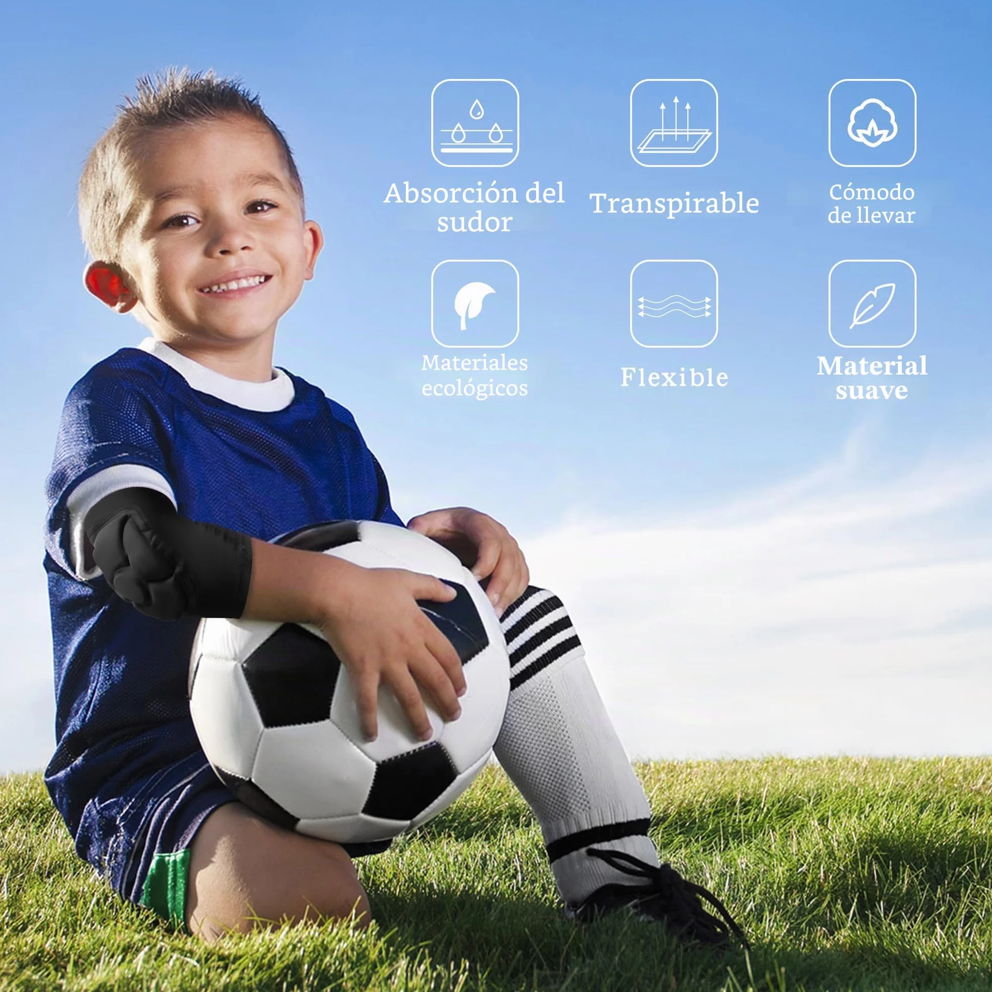 EULANT Coderas y Rodilleras para Niño/Jóvenes, Juego de Protecciones de Patinaje, Transpirables