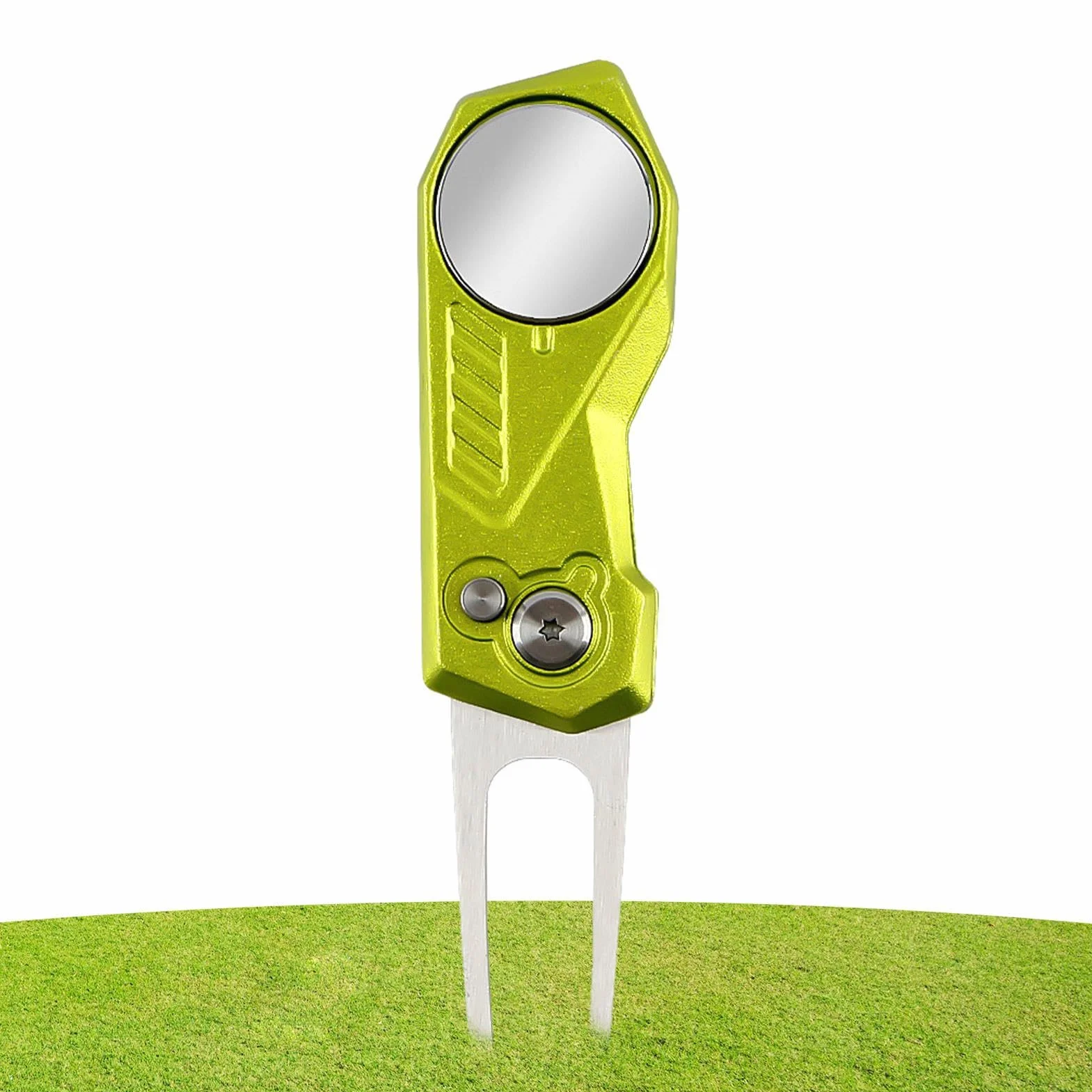 Teksome Herramienta de reparación de divots plegable para golf