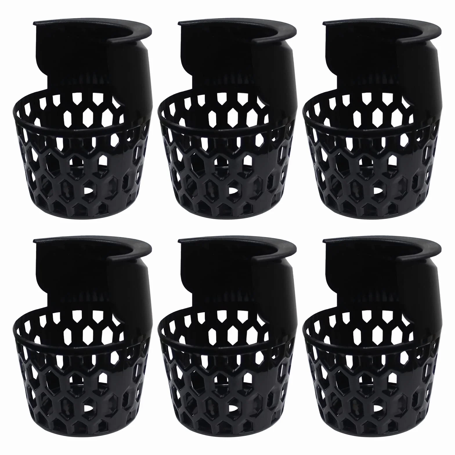 Pool Table Pockets Plastic Web Billiard Baskets Black Snooker Net Bag Fits Standard 7/8/9 Foot Table Set of 6
