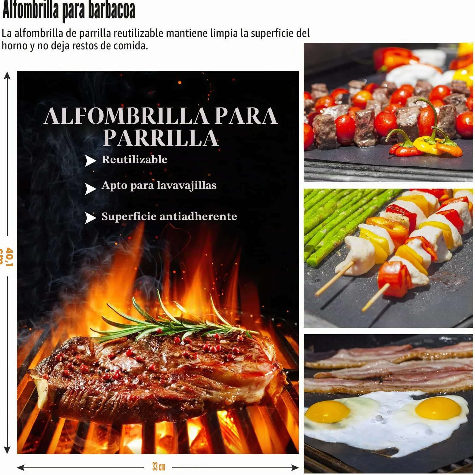 Grilliance Utensilios para Barbacoa de 30 Piezas, Kit de Accesorios para Parrilla de Acero Inoxidable para Hombres, Juego de Herramientas Profesionales para Parrilla con Bolsa de Transporte, marrón