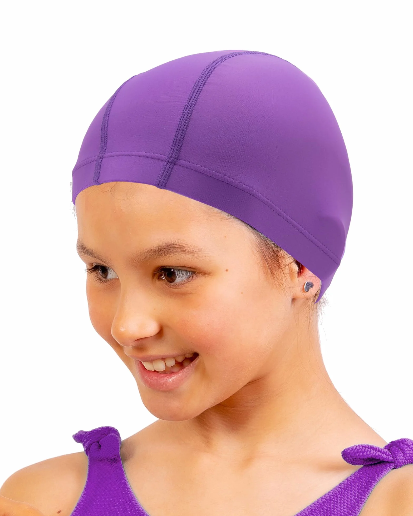 Gorro Piscina Niños Tela 4-10 Años Cómodo Elástico Duradero