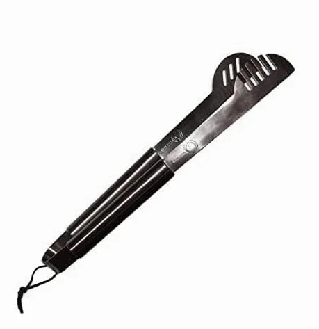 Pinzas para parrilla, 20% más gruesas de acero inoxidable que no se doblan – Apto para lavavajillas, mango largo de 43 cm que protege del calor de la barbacoa – Soporte de bloqueo para fácil