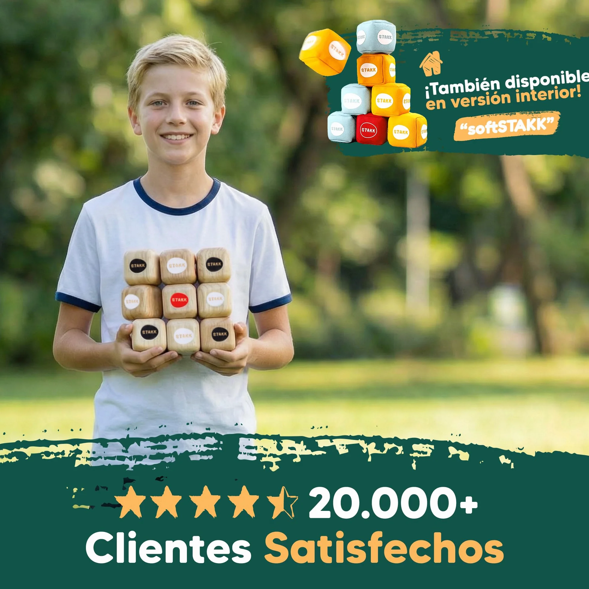 Juego de Lanzamiento al Aire Libre para niños y Adultos | Boccia-Boule con 9 Cubos de Madera