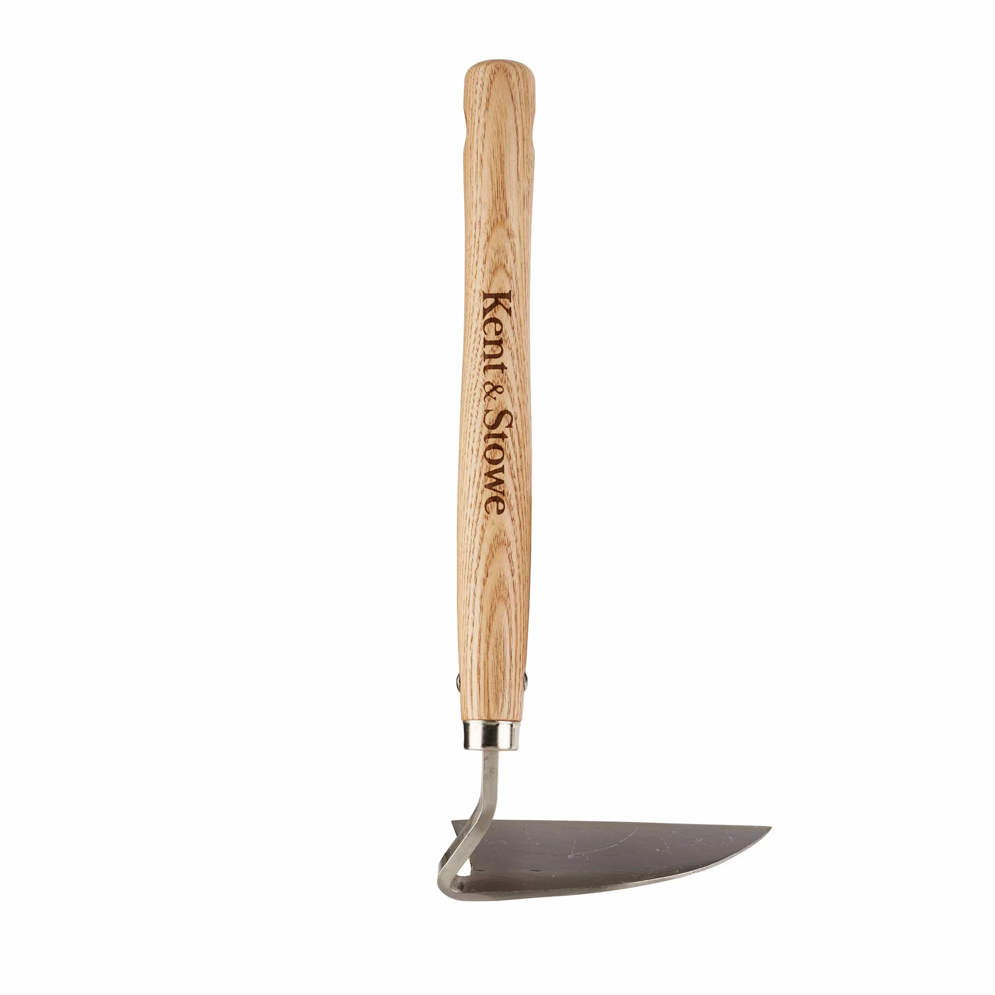 Kent & Stowe Azada para Cortar – Azada de Acero Inoxidable para Eliminar Malas Hierbas en el jardín, escardador con Mango de Madera, tamaño: 32 cm