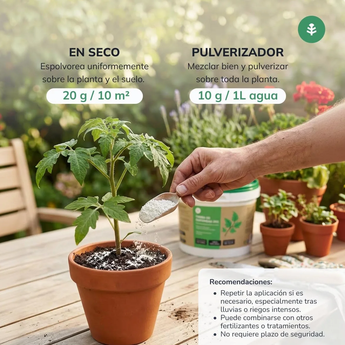 Planeta HUERTO | Tierra de Diatomeas 300 g Mejorador Natural de Suelo y Fertilizante Ecológico
