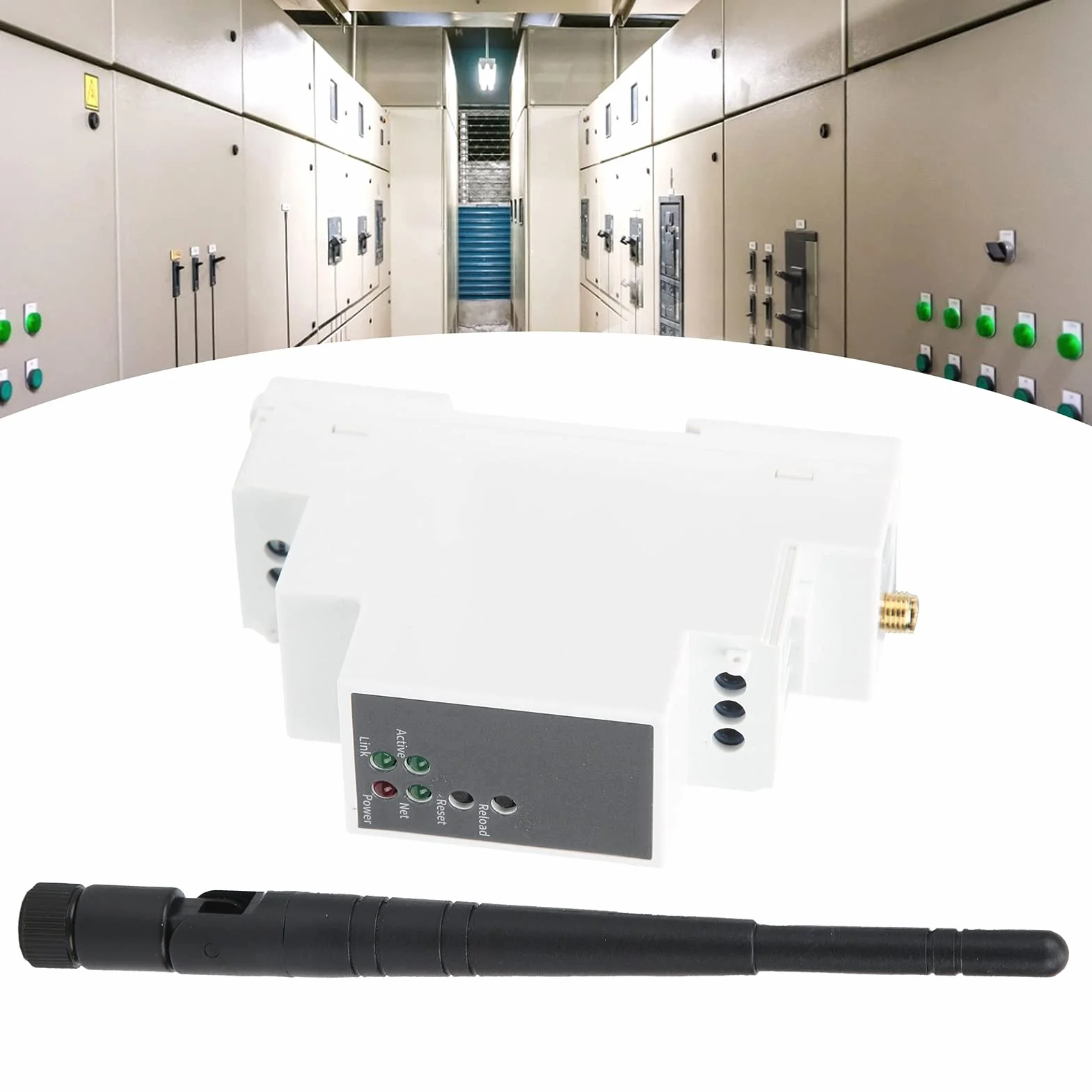 Servidor Serie WiFi RS485 Módulo Ethernet Montaje en Riel 100-240VAC Modbus