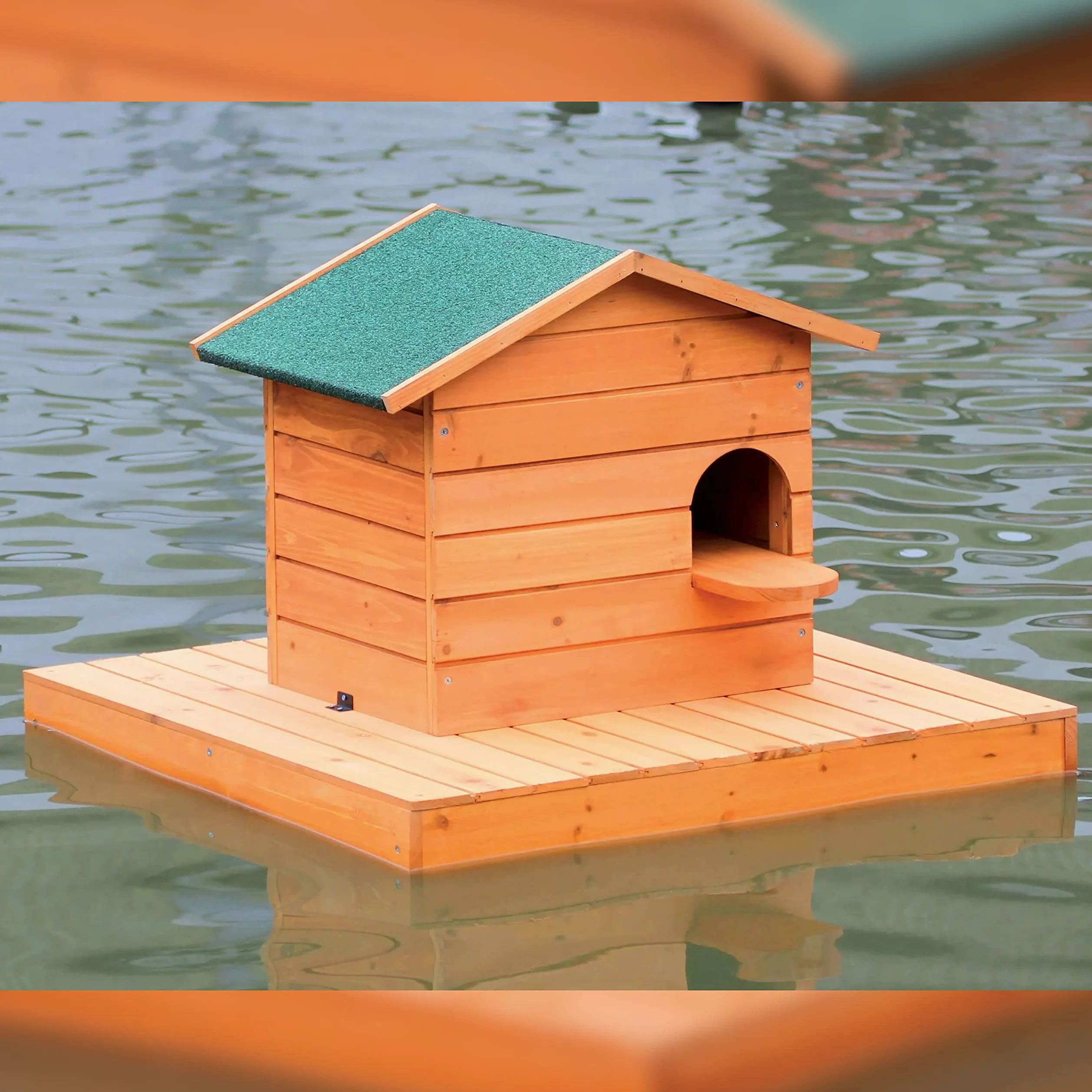 Caseta para Patos - Nido (Isla Flotante) + caseta para Patos (Grande)