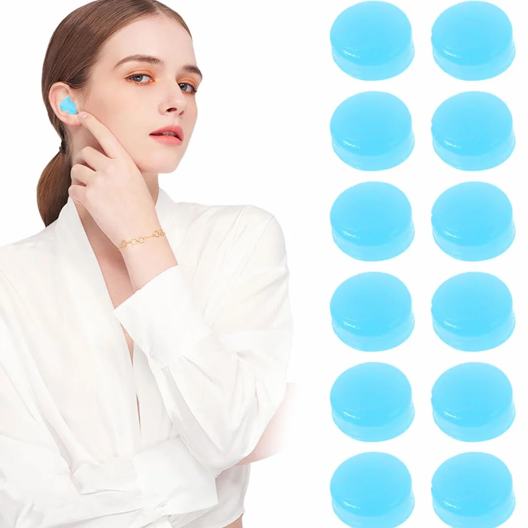 Tapones oidos natación silicona para adulto moldeable 12 piezas