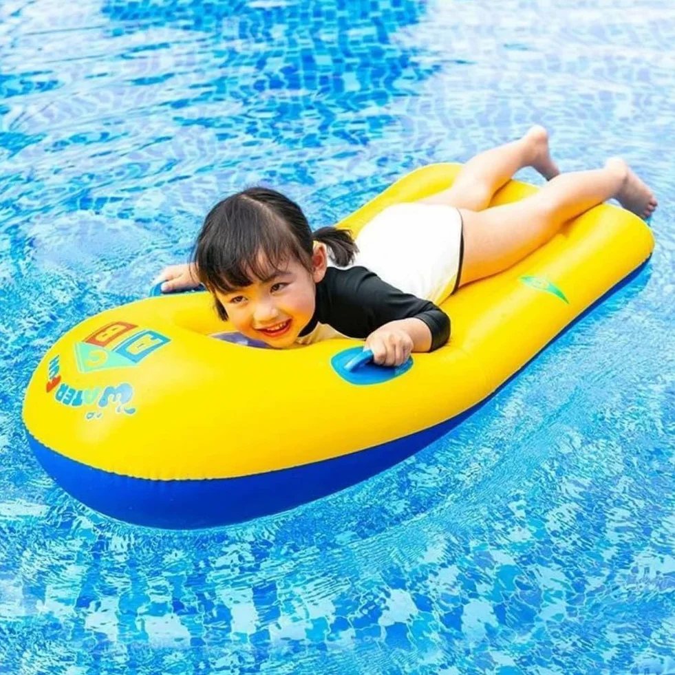Tabla Bodyboard Hinchable para Niño con Asas 105 x 45 cm Juguete Acuático Playa Piscina