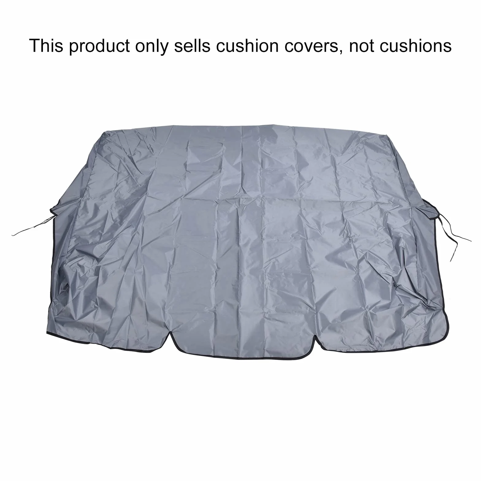 Omabeta Cojín de Columpio Columpio para Exteriores Silla de 3 Asientos Cojín Impermeable Reemplazo para Patio Jardín Cubierta de protección para Silla de Columpio(Gris)