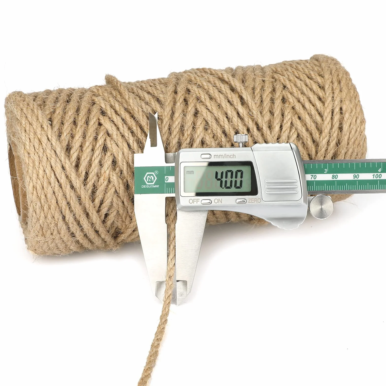 G2PLUS 50M Cuerda de Yute Cuerda Cañamo 4MM Cordel Cuerda Yute Gruesa Cuerda para el Hogar,Jardinería y Decoración