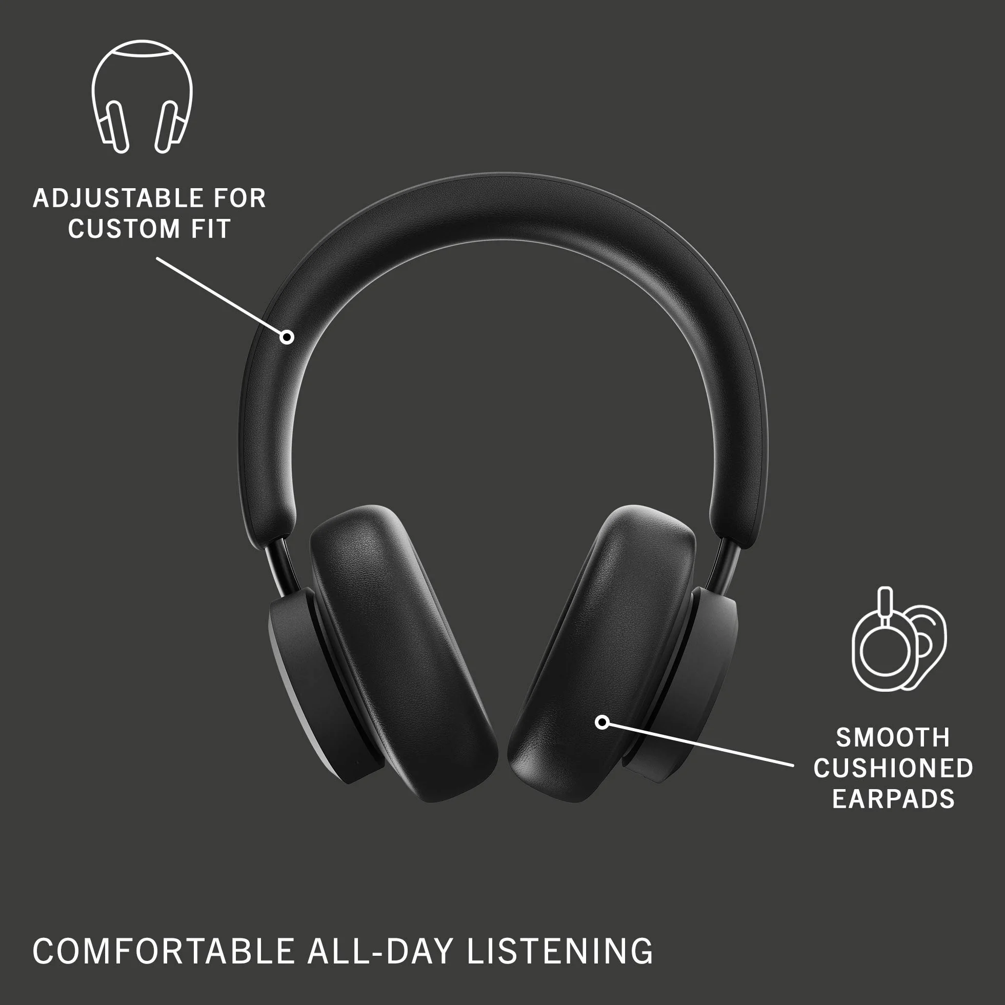 Urbanista Miami Auriculares Bluetooth Inalámbricos Cancelación Ruido Activa 50h Negro