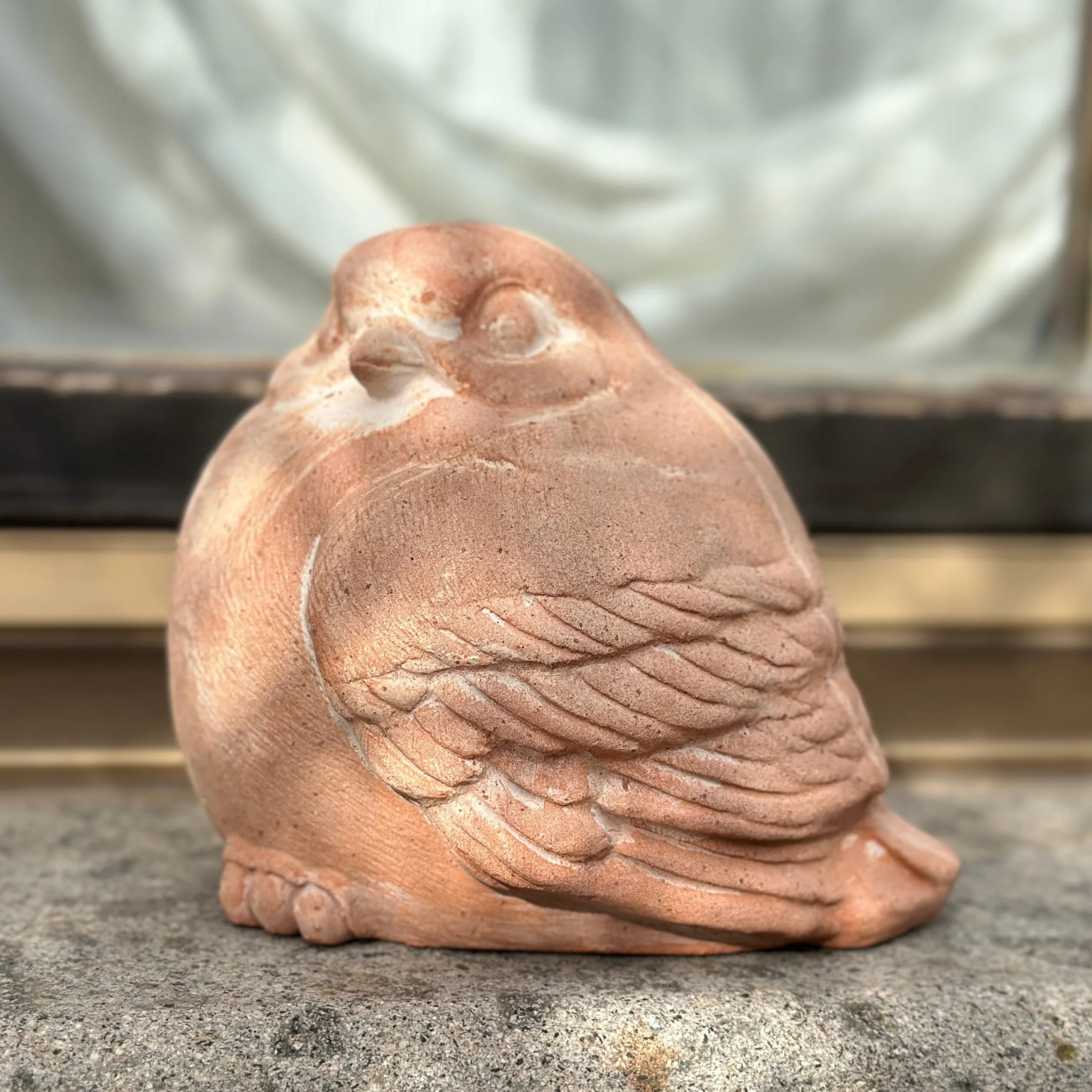 Toocook Animales de terracota artesanal - Decoración jardín - Decoración casa - Resistente a la intemperie (gorrión gorrión)
