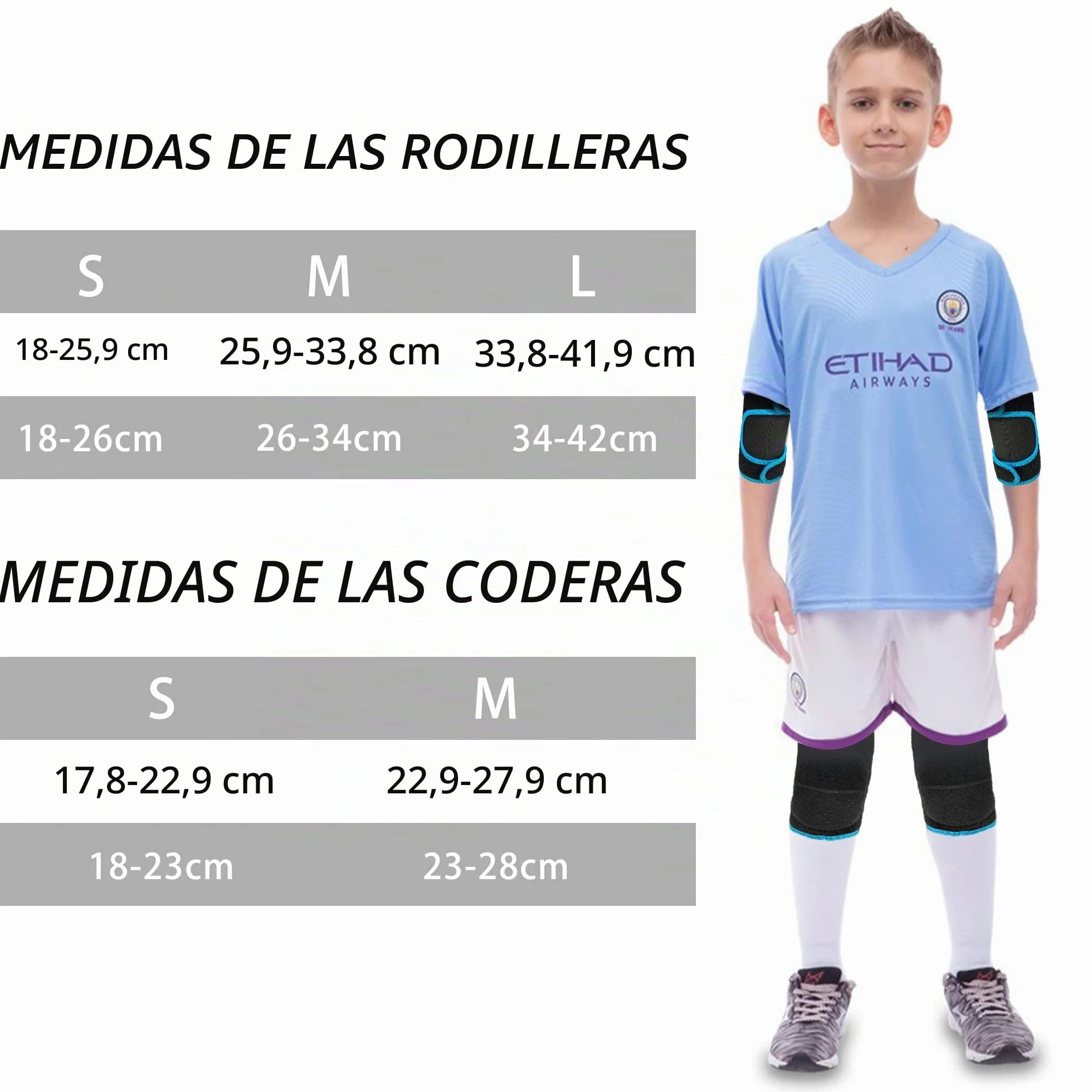 EULANT Tela Coderas y Rodilleras para Niño Adolescente Adulto Juego de Protecciones Patinaje Patines BMX