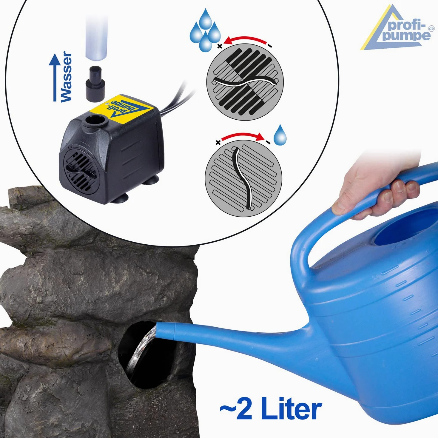 Fuente DE JARDÍN - Fuente DE Agua Cuencos MAGICOS con luz LED 230V Cascada, Fuente Ornamental para jardín, Estanque de jardín, terraza, balcón