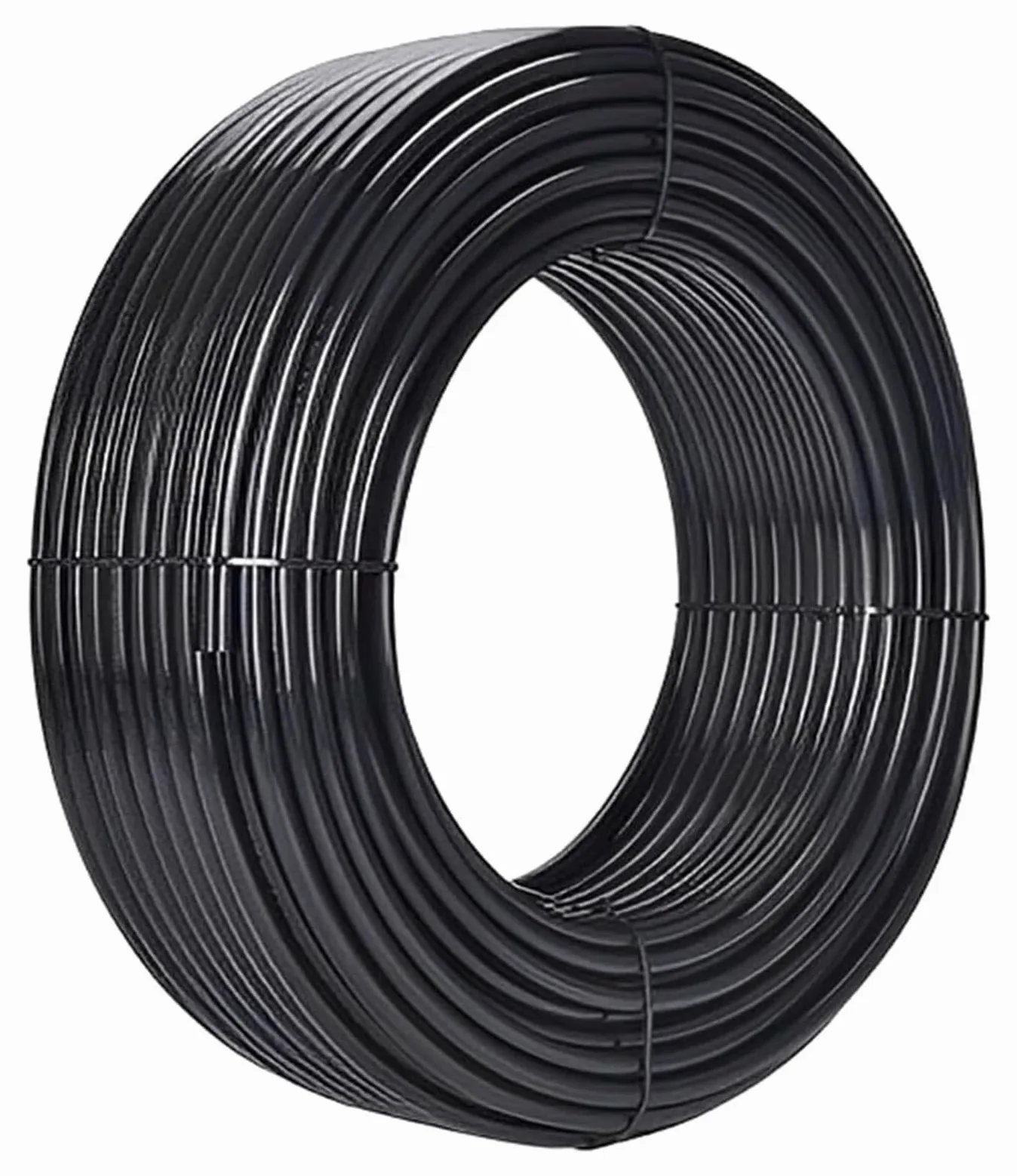 Tubo de microirrigación 4-6 mm, manguera distribución PE negra for jardín | Rollo de línea de riego por goteo, varios tamaños, tubo flexible resistente for parterres de flores, invernaderos(20m)