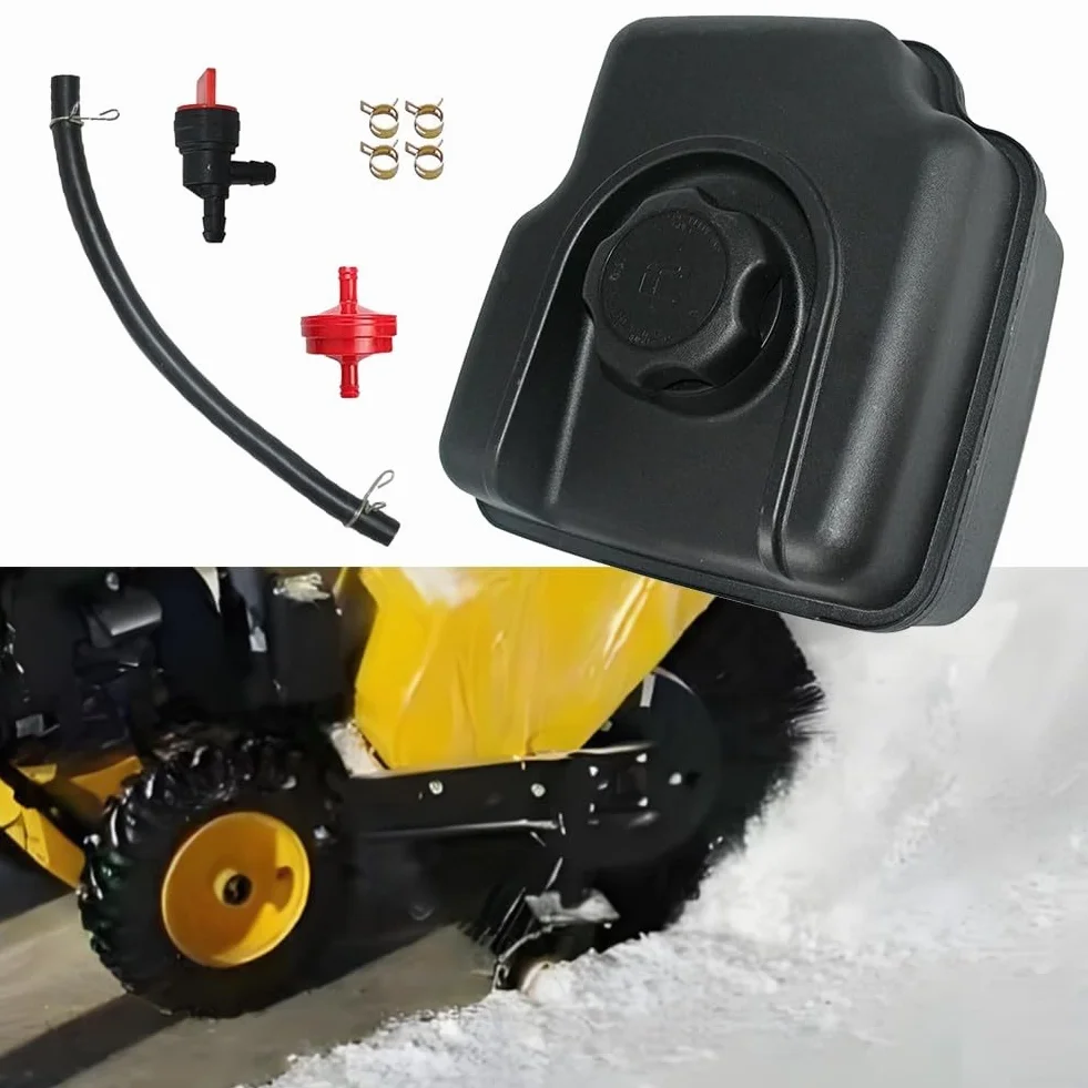 Kit de tanque de combustible para motor soplador de nieve con cubierta compatible con 694260 698110 695736 695728 697779 699885 listo para usar