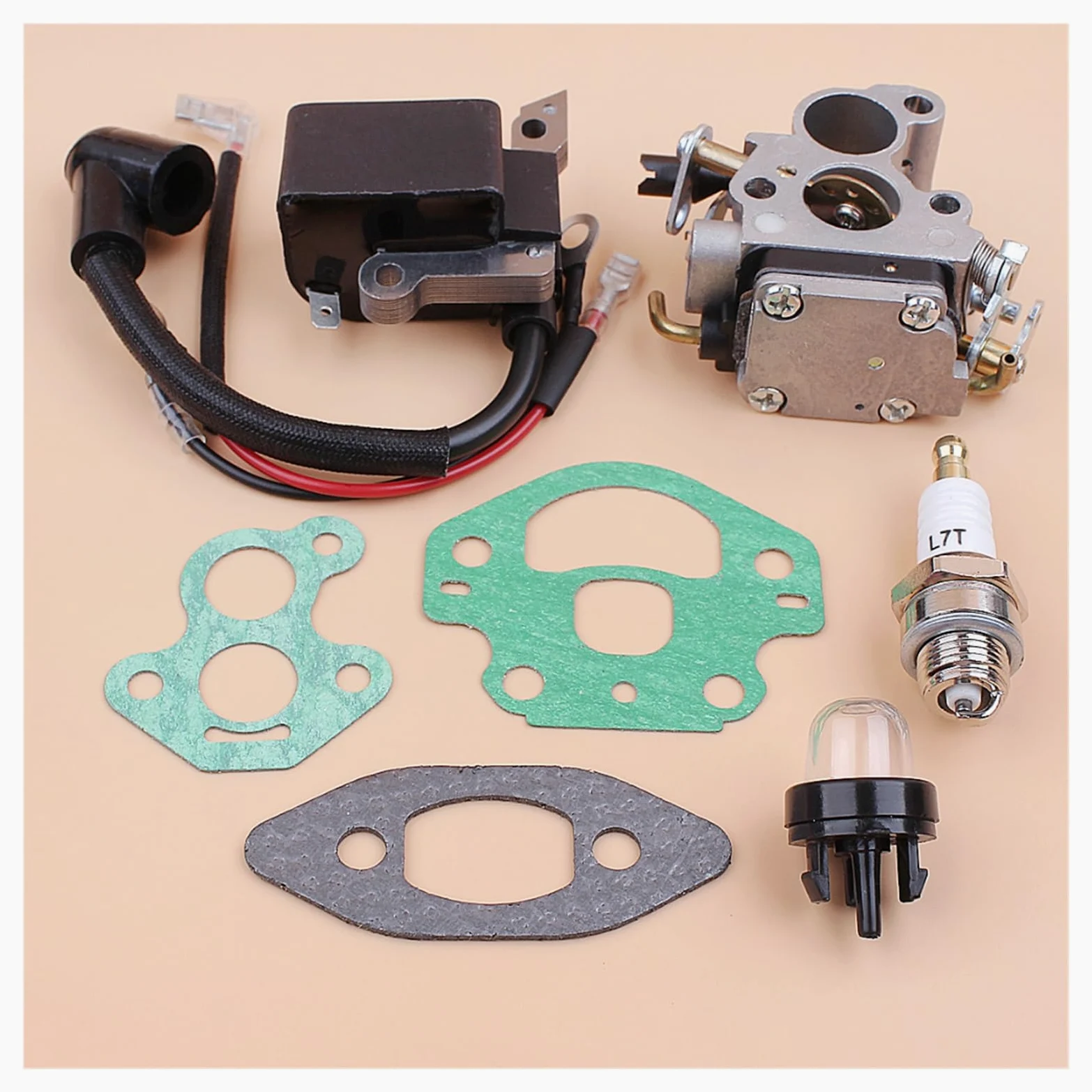 1 Juego de módulo de bobina de encendido de carburador, Kit magnético apto for H 240 236 235, piezas de motosierra for Zama C1T-W33 Carb