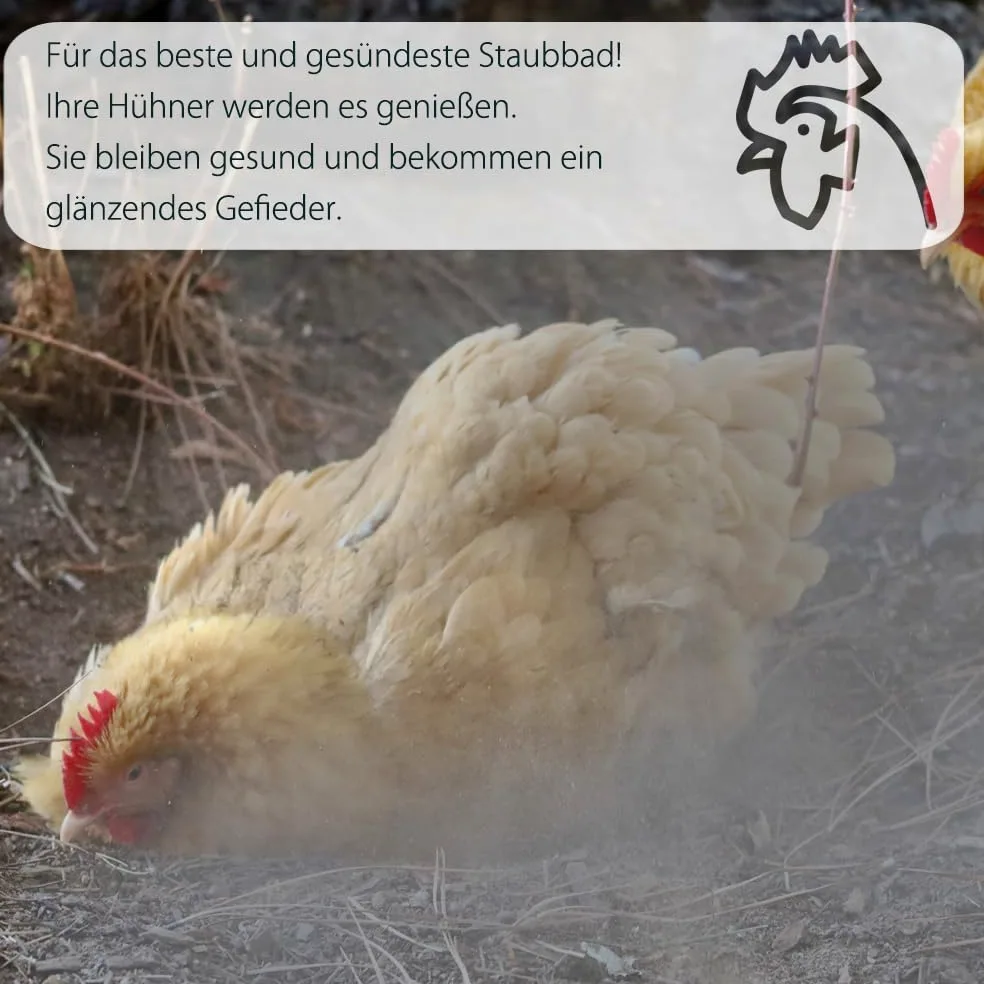 Petigi GeflügelHerz 100% Natural baño de Polvo contra ácaros para Pollos 25 kg
