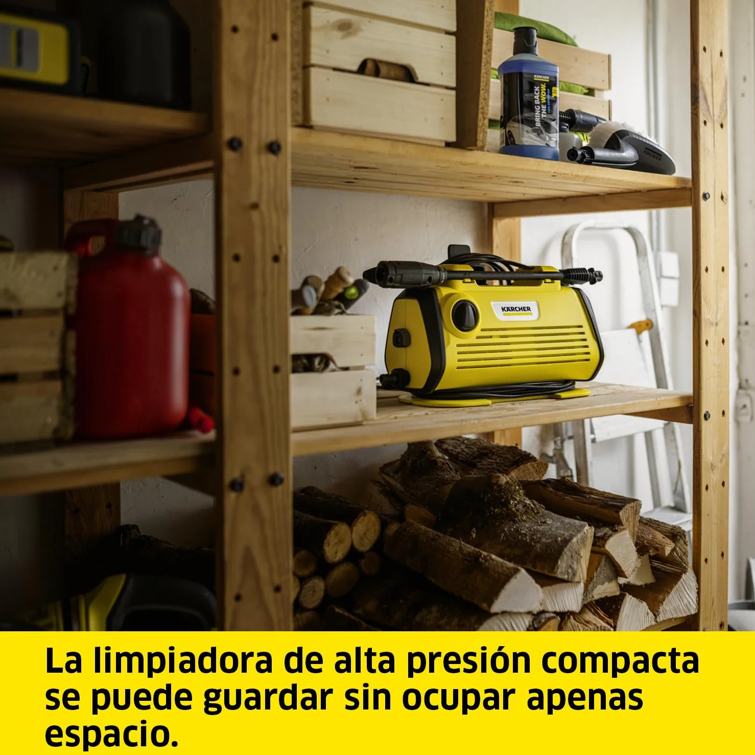 Kärcher Hidrolimpiadora K 3 Horizontal Plus Home, presión: 120 bar, caudal: 380 l/h, rendimiento: 25 m²/h, filtro agua, 6,1kg, pistola y manguera de alta presión, boquilla turbo, lanza, kit para hogar