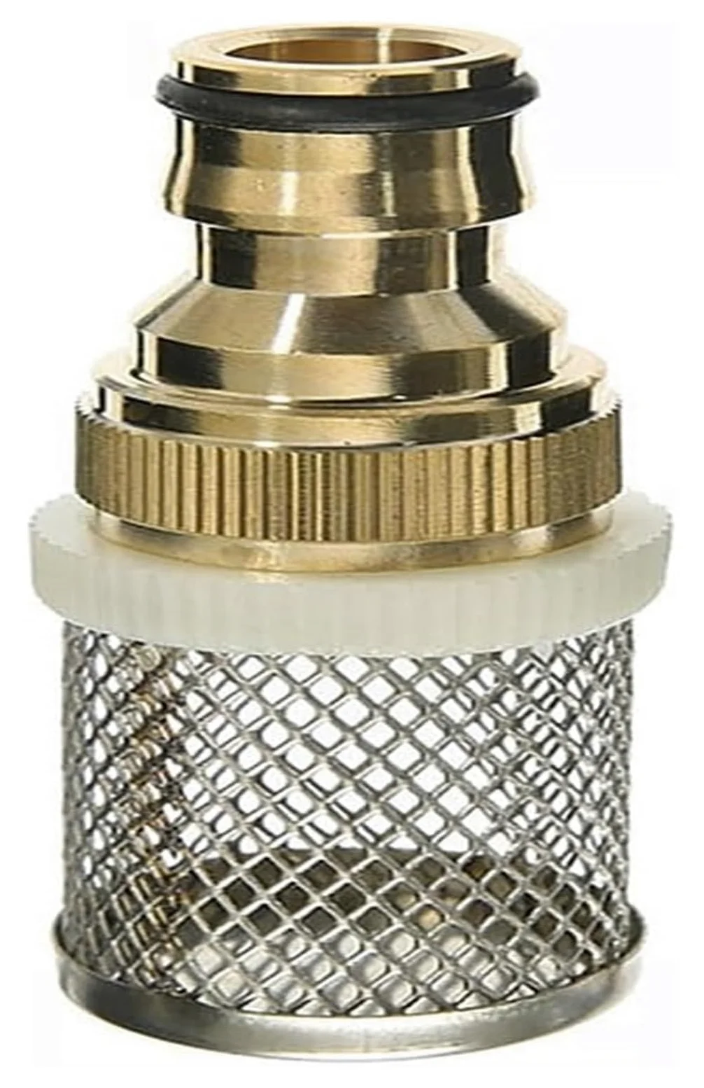 Filtro de agua, filtro de tubería, 1 filtro de manguera de 16 mm para lavado de autos, riego de jardín, filtro de latón para bomba de pulverización, filtro de malla de acero inoxidable (1")