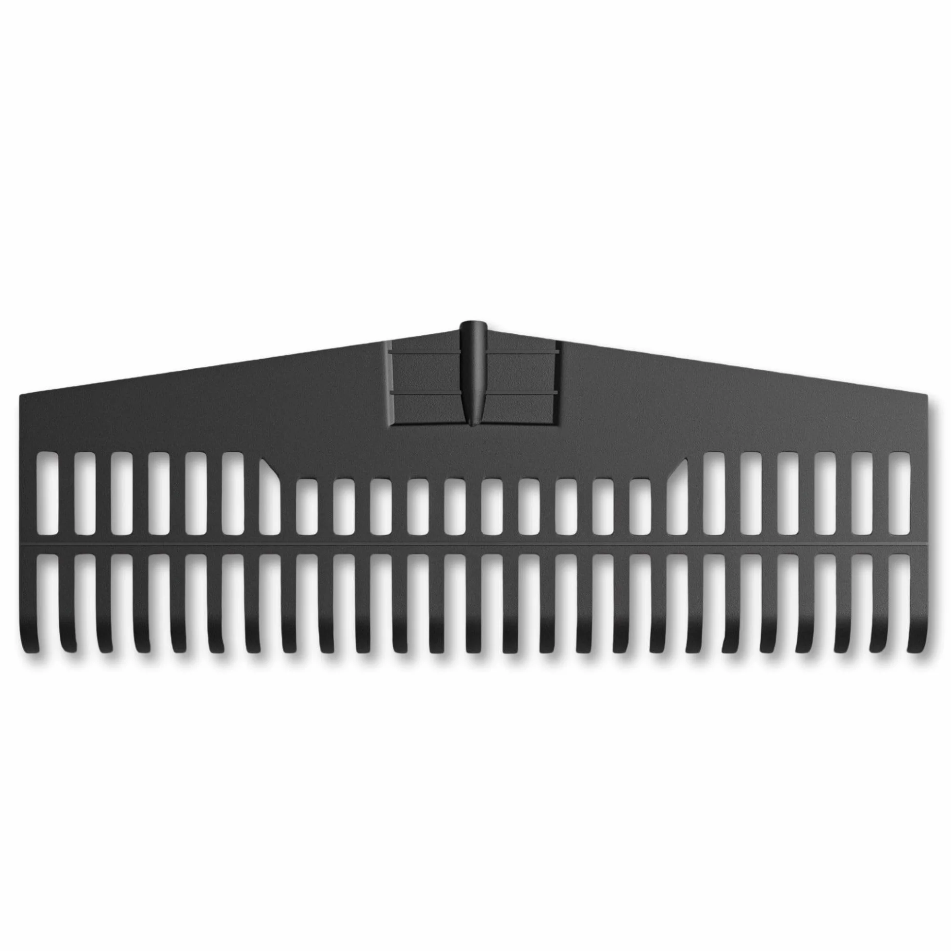 Amig - Rastrillo de Plástico Resistente - Herramienta Ligera para Barrer Hojas y Césped - Recogedor para Jardín y Campo - Púas Flexibles - para Mango Universal de 22mm