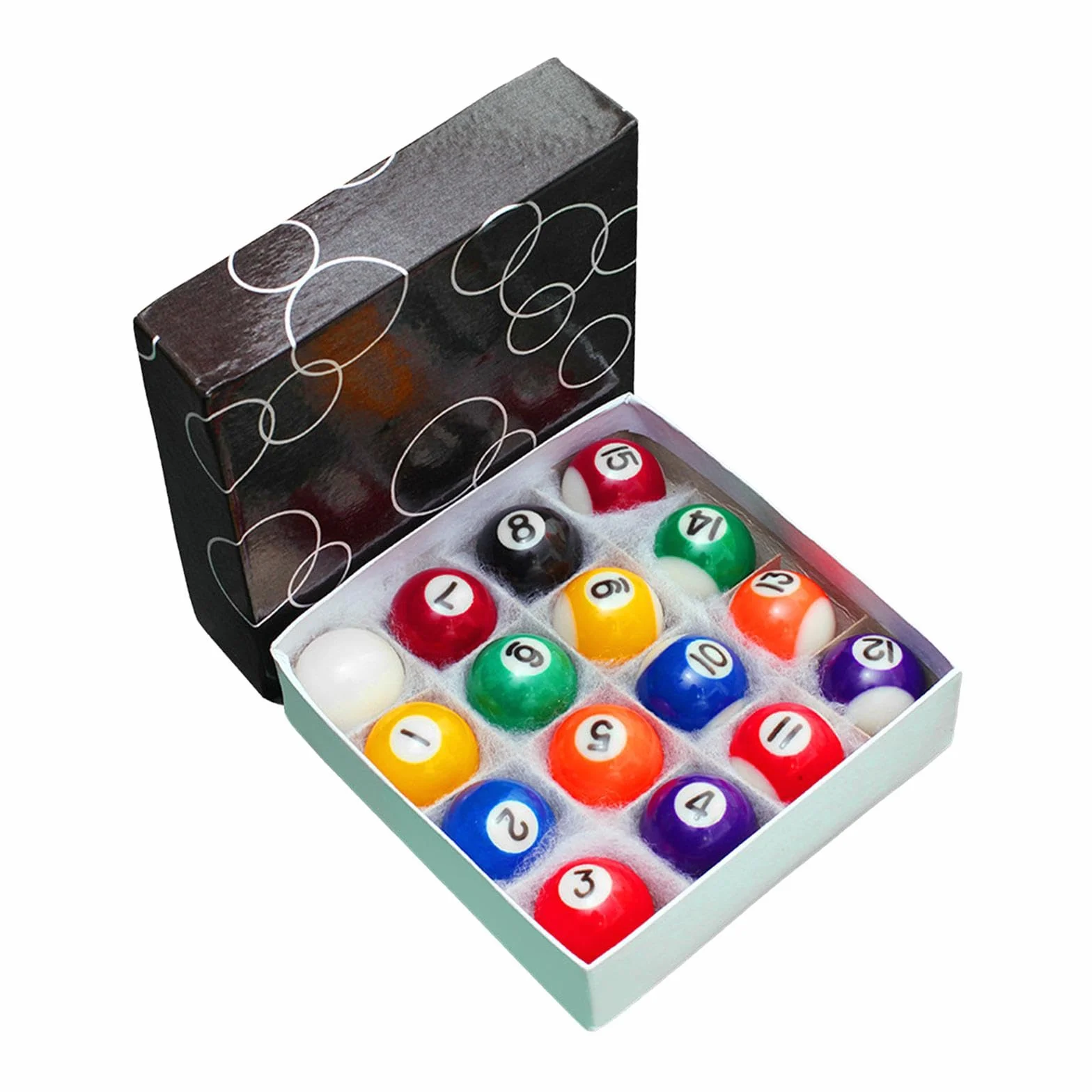 Juego de Billar 16 Bolas Pequeñas para Mesa Infantil Regalo Interior Completo