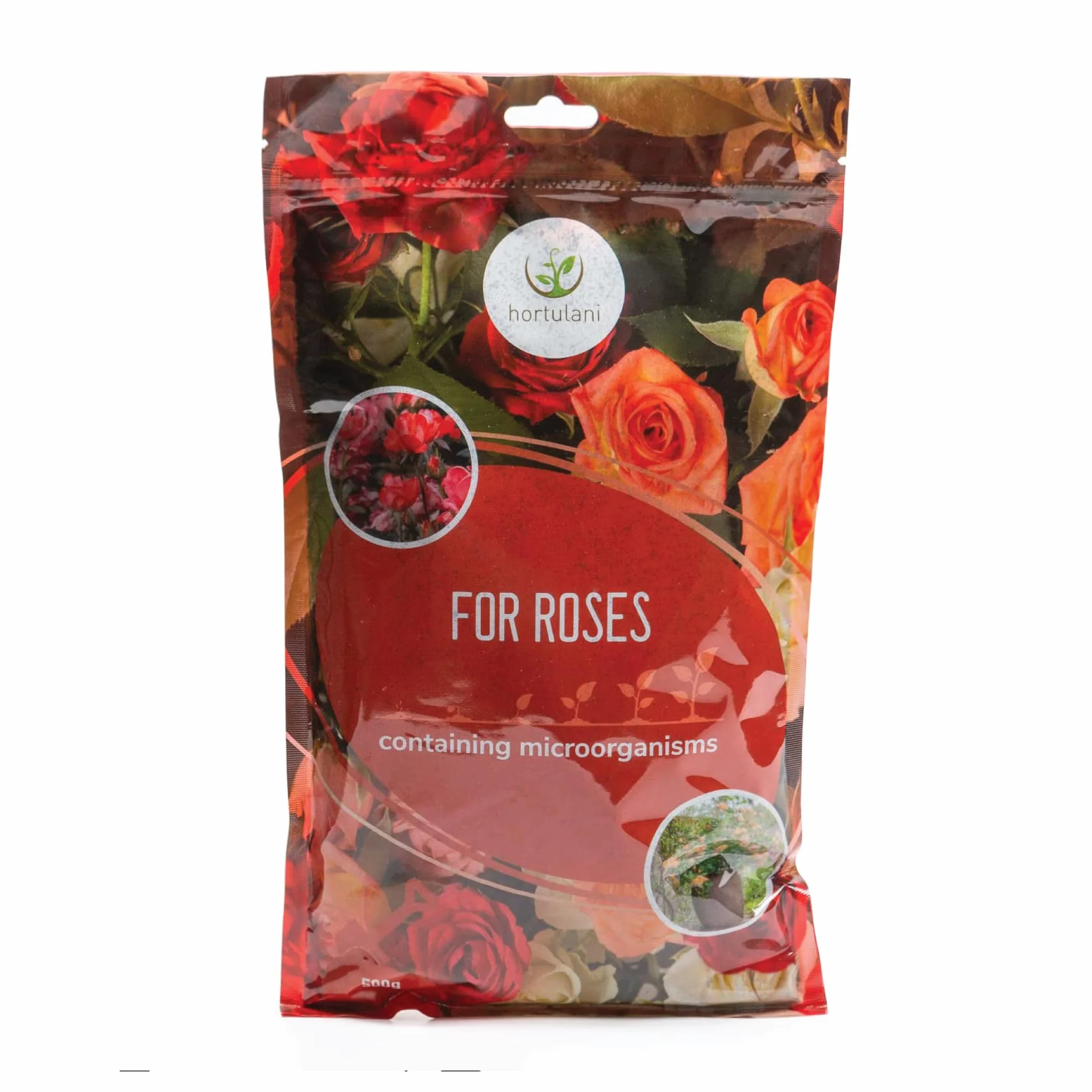 Fertilizante Microbiológico Hortulani para Rosales - con Potentes Microorganismos para Jardines en Flor - ¡Transforma tu Suelo, Cultiva el Éxito! (500 g por 5-10 rosas)