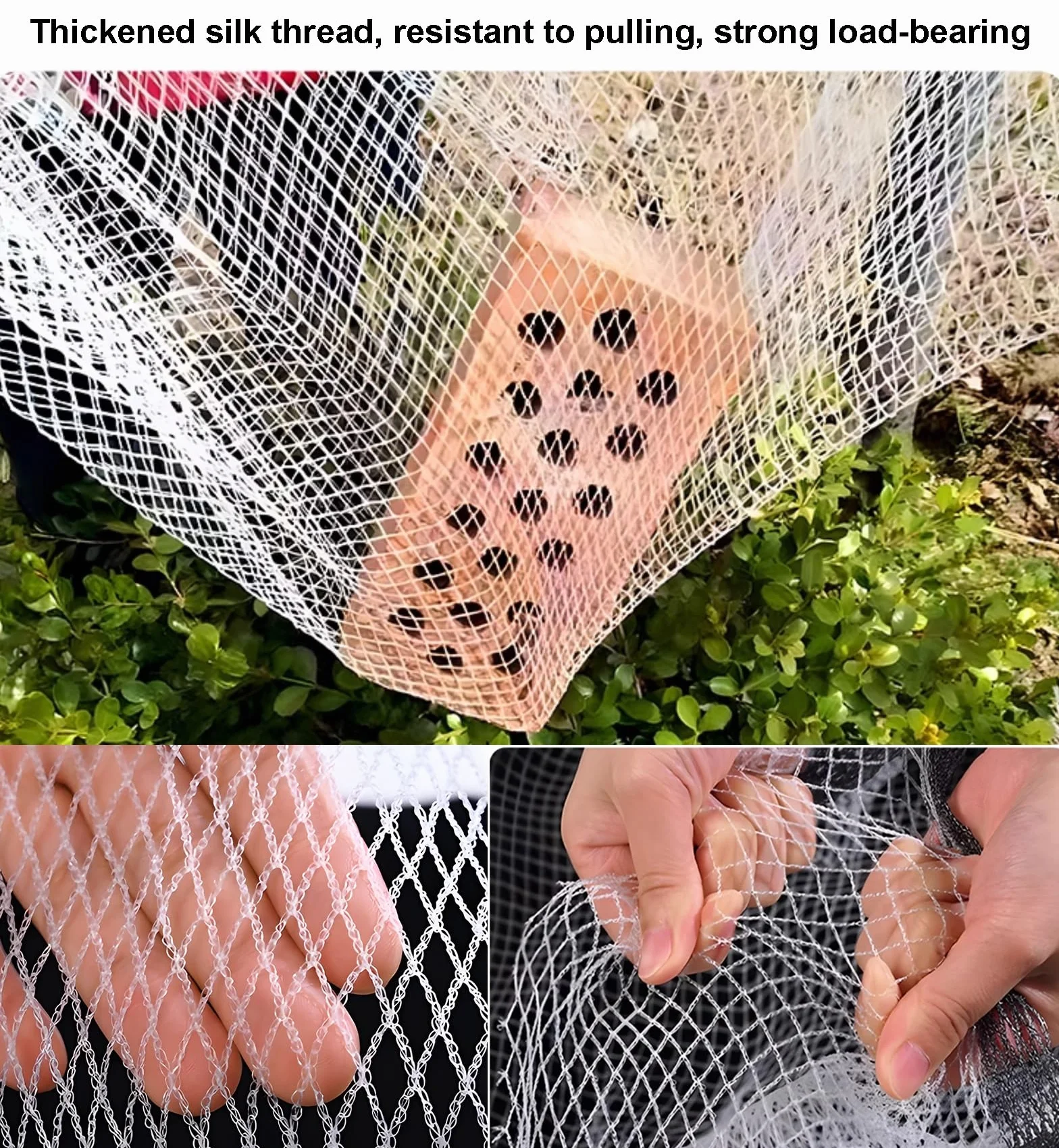 Malla antigranizo Resistente a los Rayos UV, Malla de 5 mm, protección contra Aves para Jardines, huertos y protección de Plantas, 3x10 m.