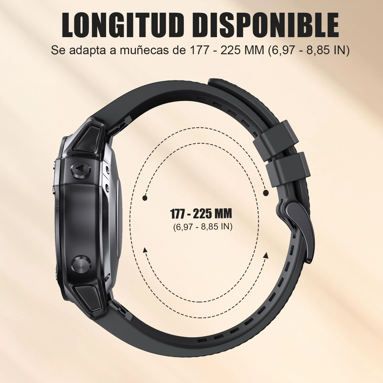 Pasek Silikonowy 22mm do Garmin Fenix 5/6/7, Instinct, Forerunner 935/945, Epix 2, Descent G1, Approach S60, Quatix 5, Czarny