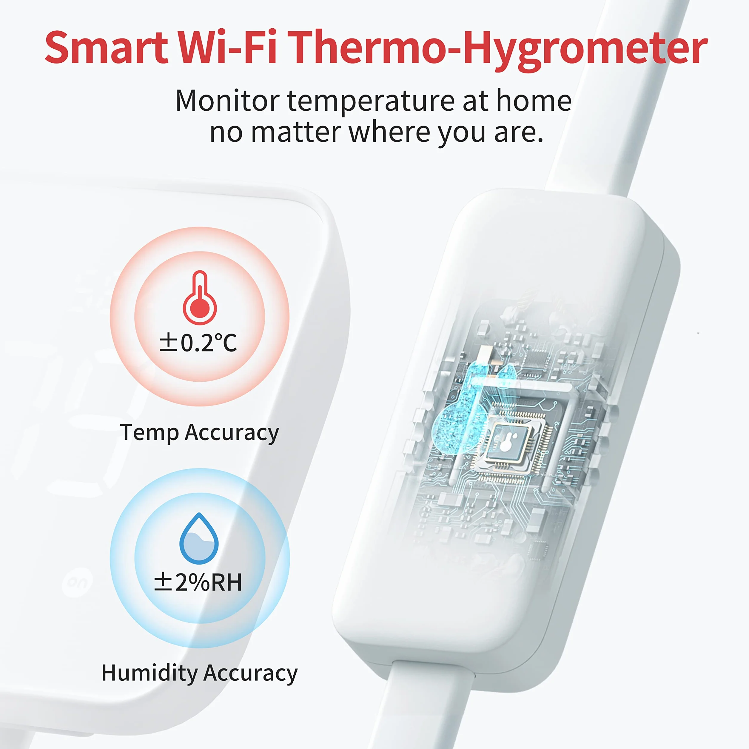 SwitchBot Hub 2, termómetro higrómetro WiFi, mando a distancia IR, mando a distancia inteligente y sensor de luz, conecta SwitchBot a Wi-Fi (2,4 GHz), compatible con Alexa&Google Assistant