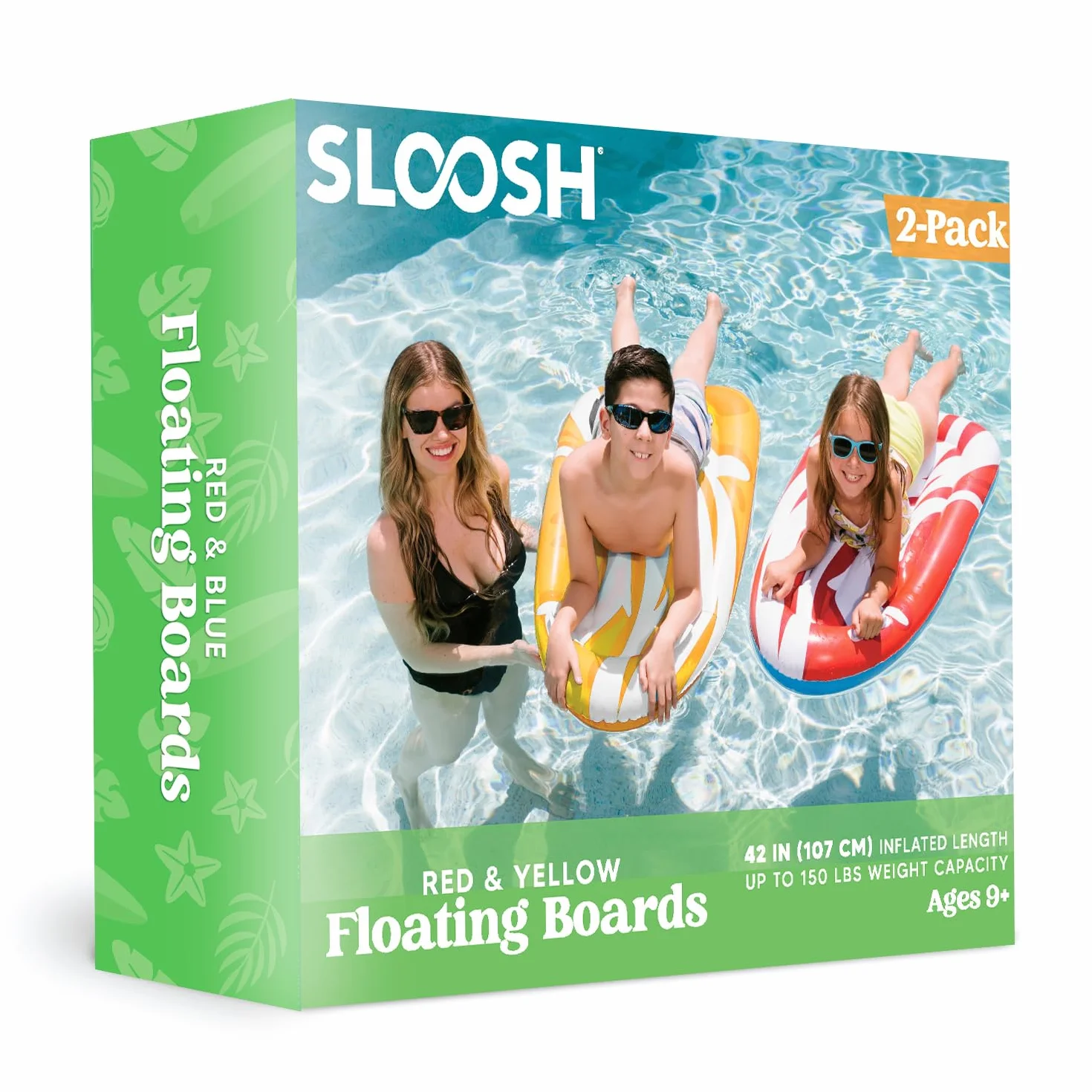 JOYIN Paquete de 2 Tablas de Bodyboard Inflables para Toboganes de Agua, Flotador para Piscina, Juguete Acuático