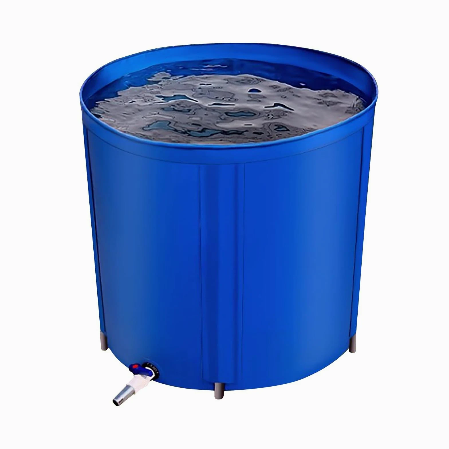 Sistema portátil de recogida de agua de lluvia plegable de 300 litros con boquilla de filtro de bajante y kit de desbordamiento para una captura y almacenamiento eficiente del agua