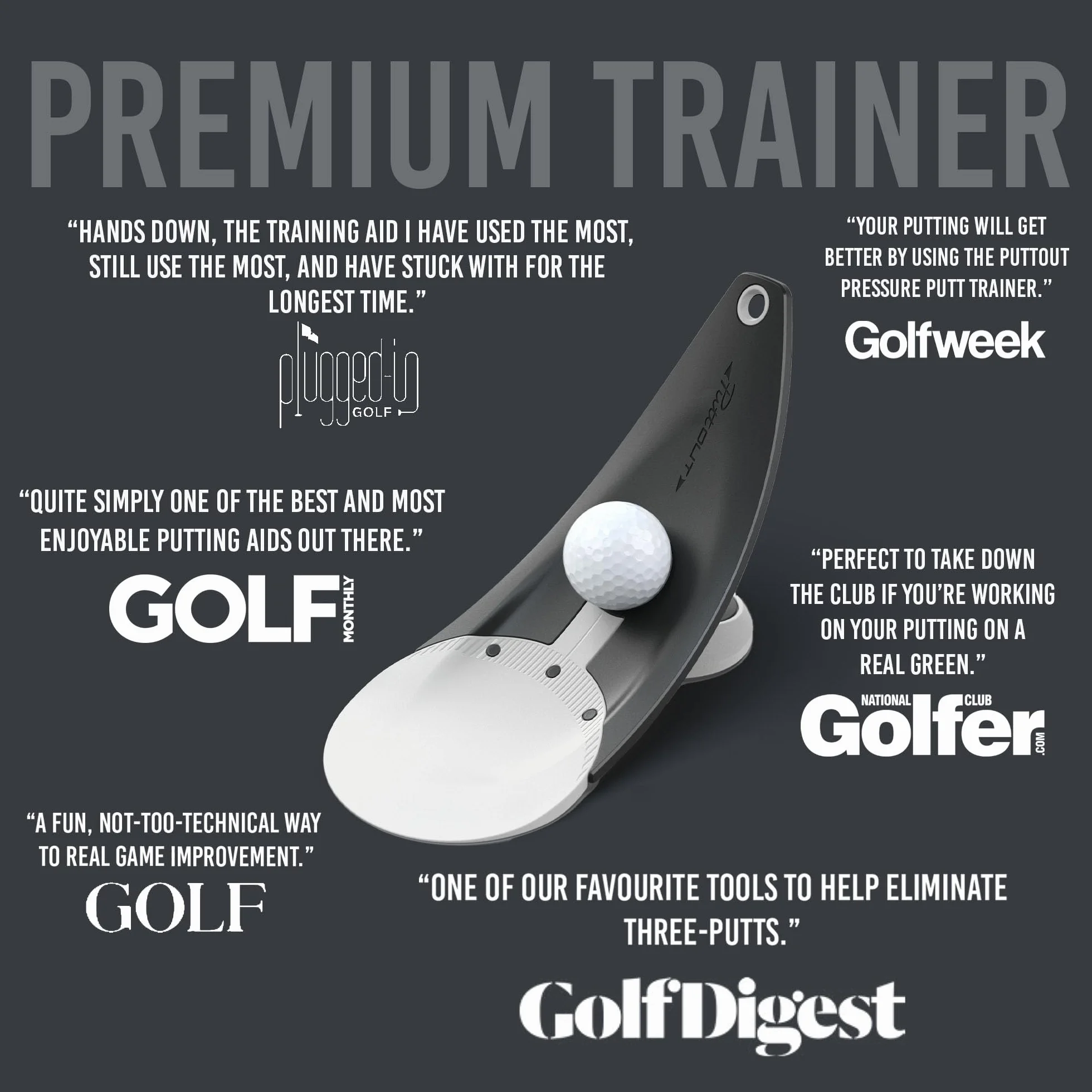 PuttOut Entrenador de Golf para Putter