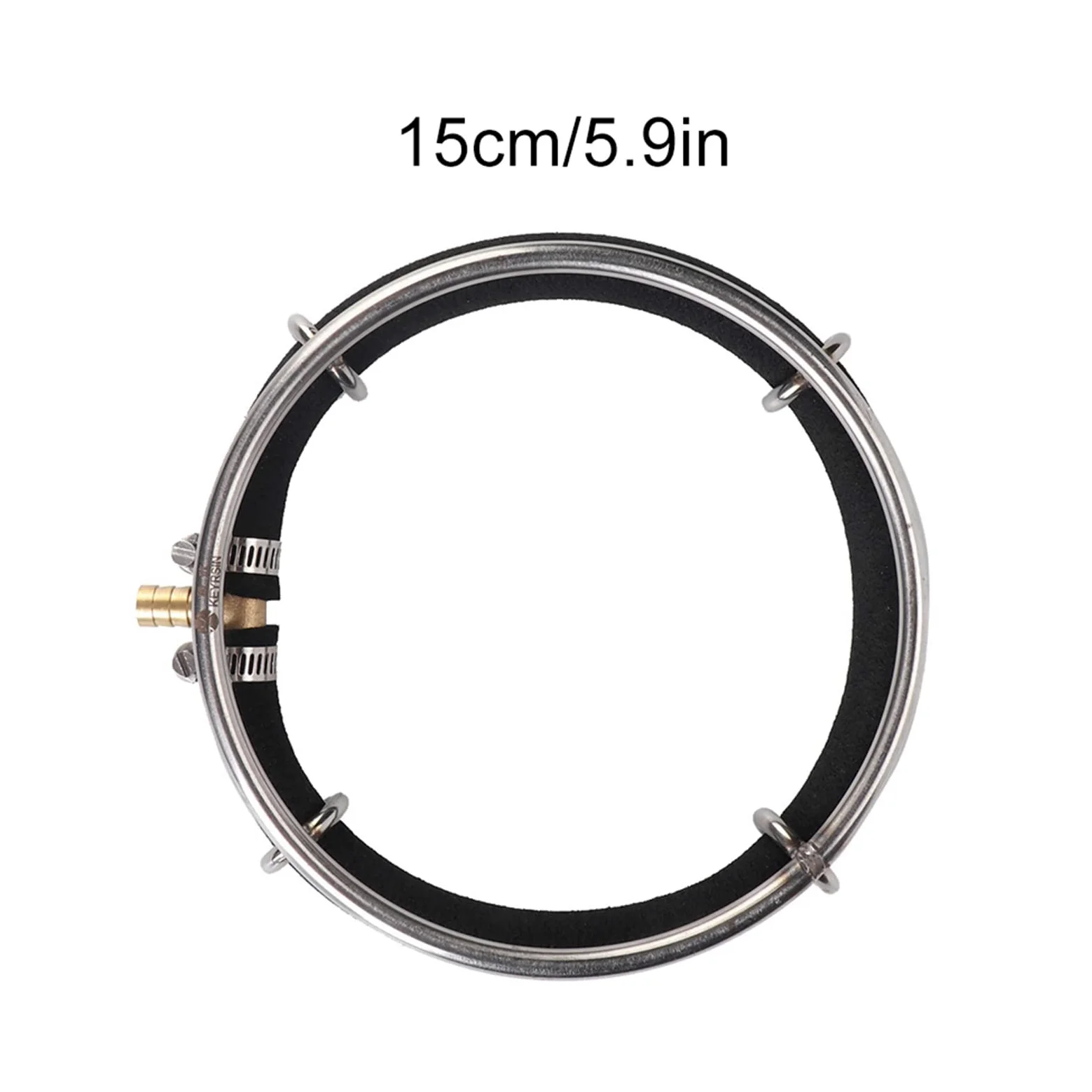Anillo aireador japonés para estanque Koi, aireación de oxígeno, salida japonesa para estanques koi, pero también para oxigenación en estanques de jardín (1 correa/diámetro de 40 cm)