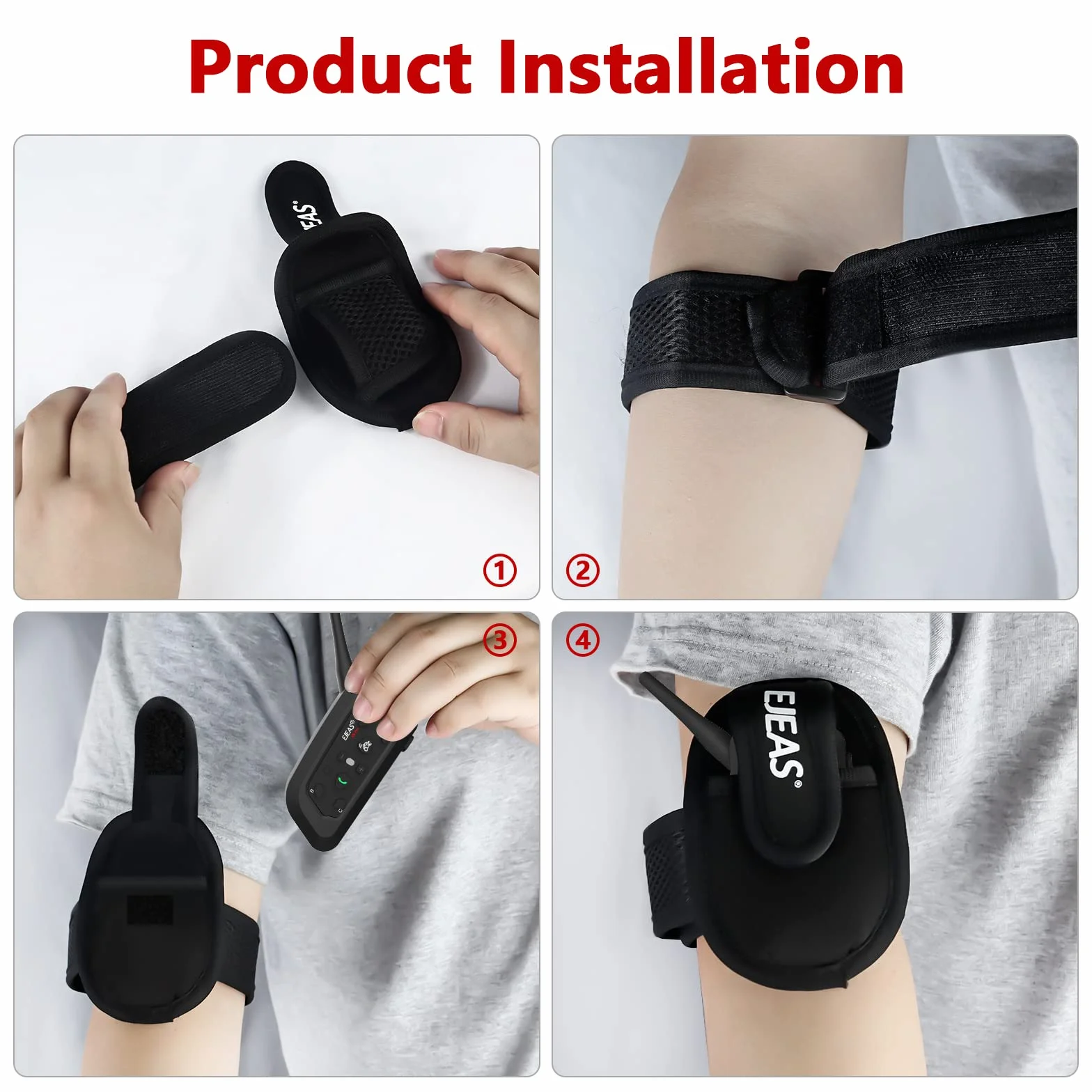 EJEAS V6C Intercomunicador Bluetooth para Árbitro de Fútbol, 800m, 2 Personas, Dúplex Completo