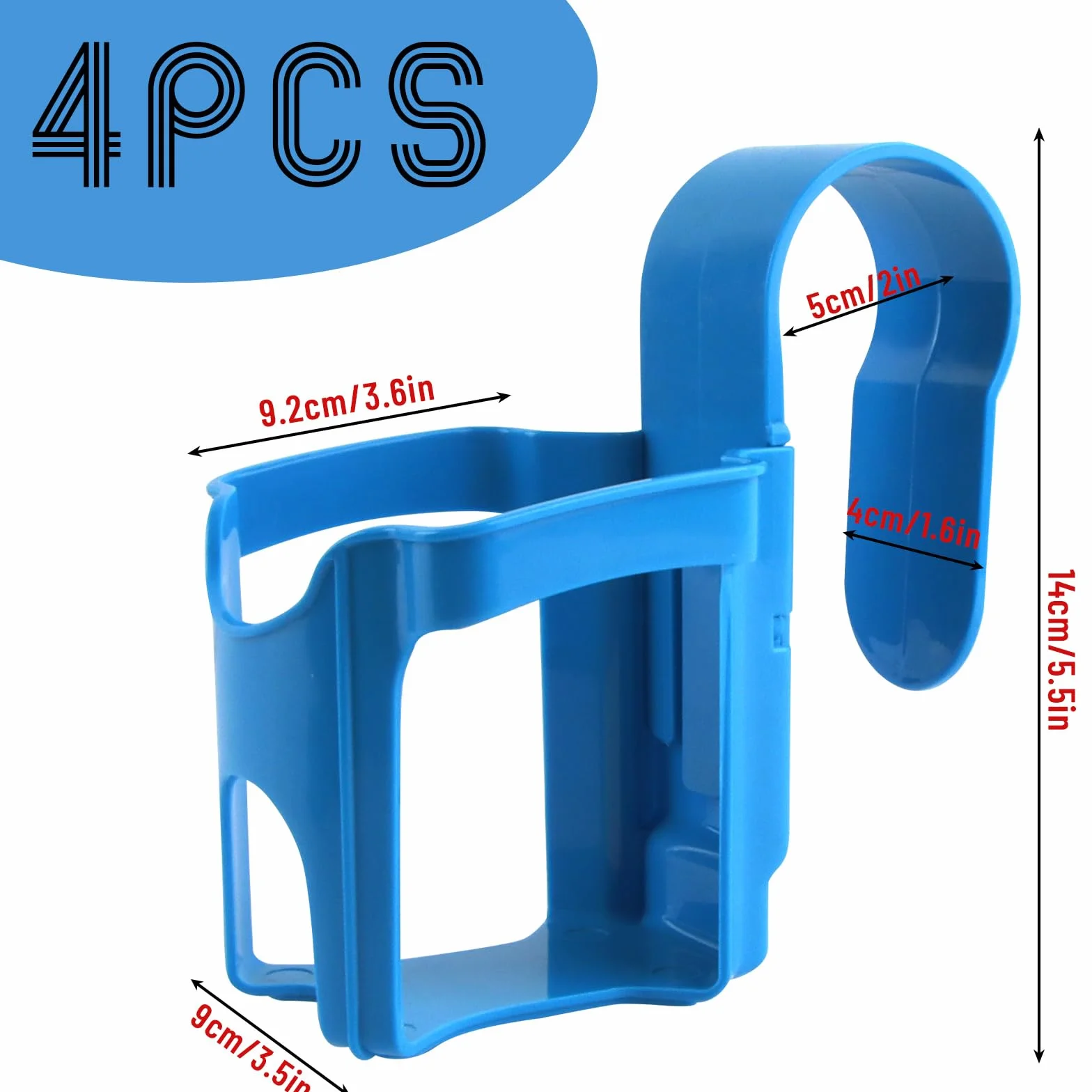 Portavasos de Piscina 4 Piezas, Accesorios Piscina Portavasos Colgante, Portavasos de Piscina, Portavasos Multifunciona Accesorios de Piscina, para Fiestas de Verano en la Piscina Playa