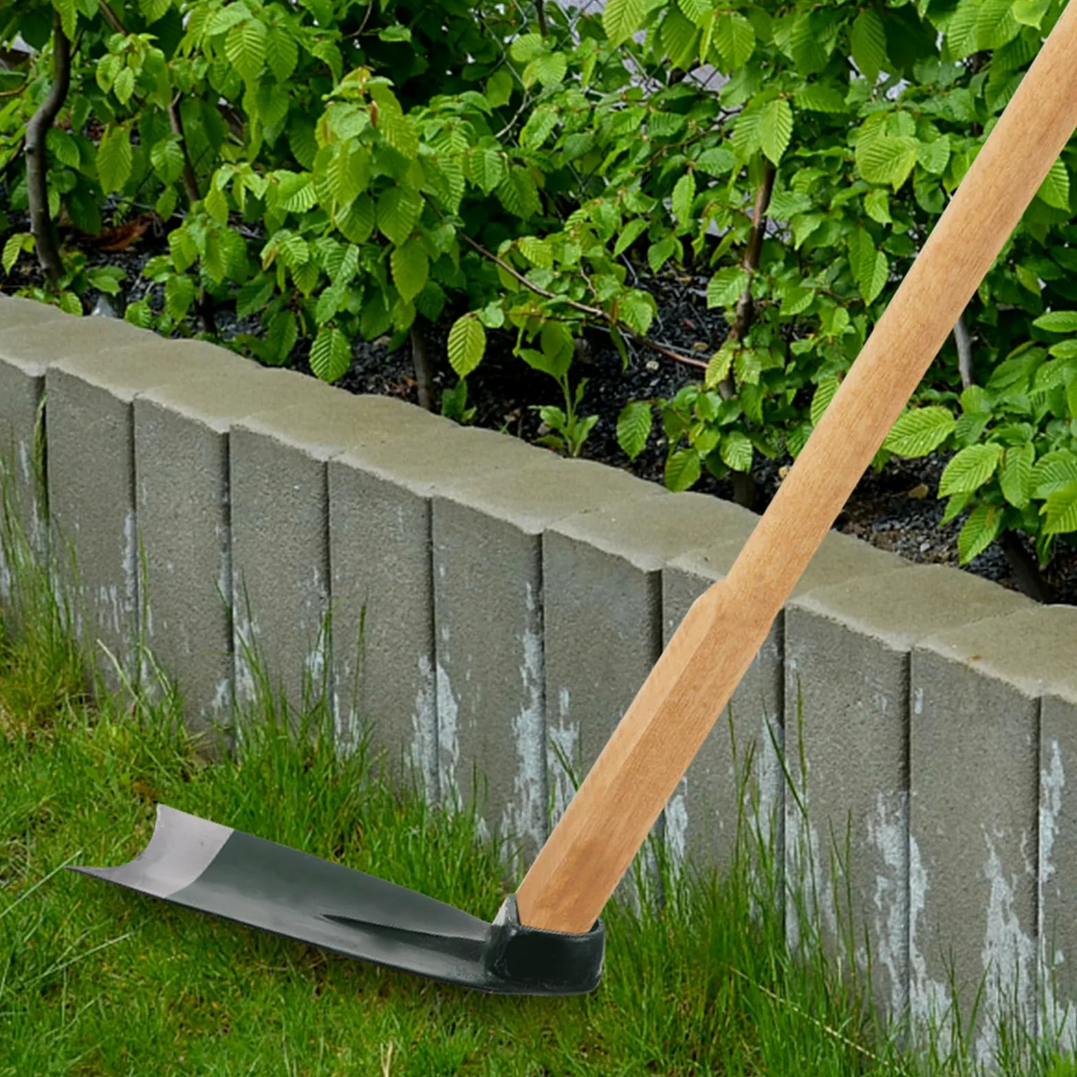 Azada de Jardinería de Acero Inoxidable Resistente y Ligera Cabeza de Azada para Suelo Deshierbe y Cultivo Herramienta Práctica para Jardineros Fácil de Instalar y Duradera