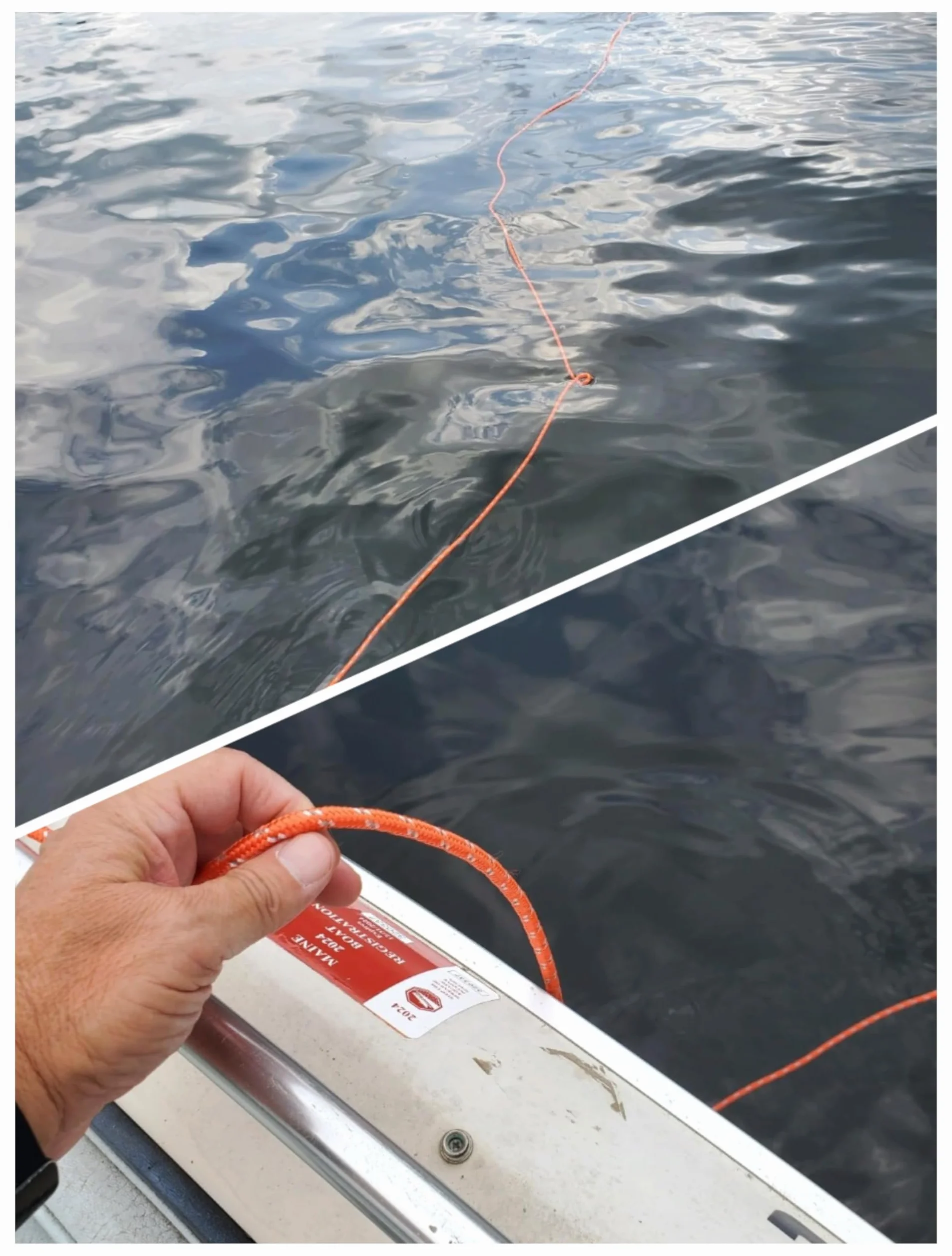 Cuerda Flotante Marina 8mm x 30m Naranja Reflectante para Navegación Pesca Rafting
