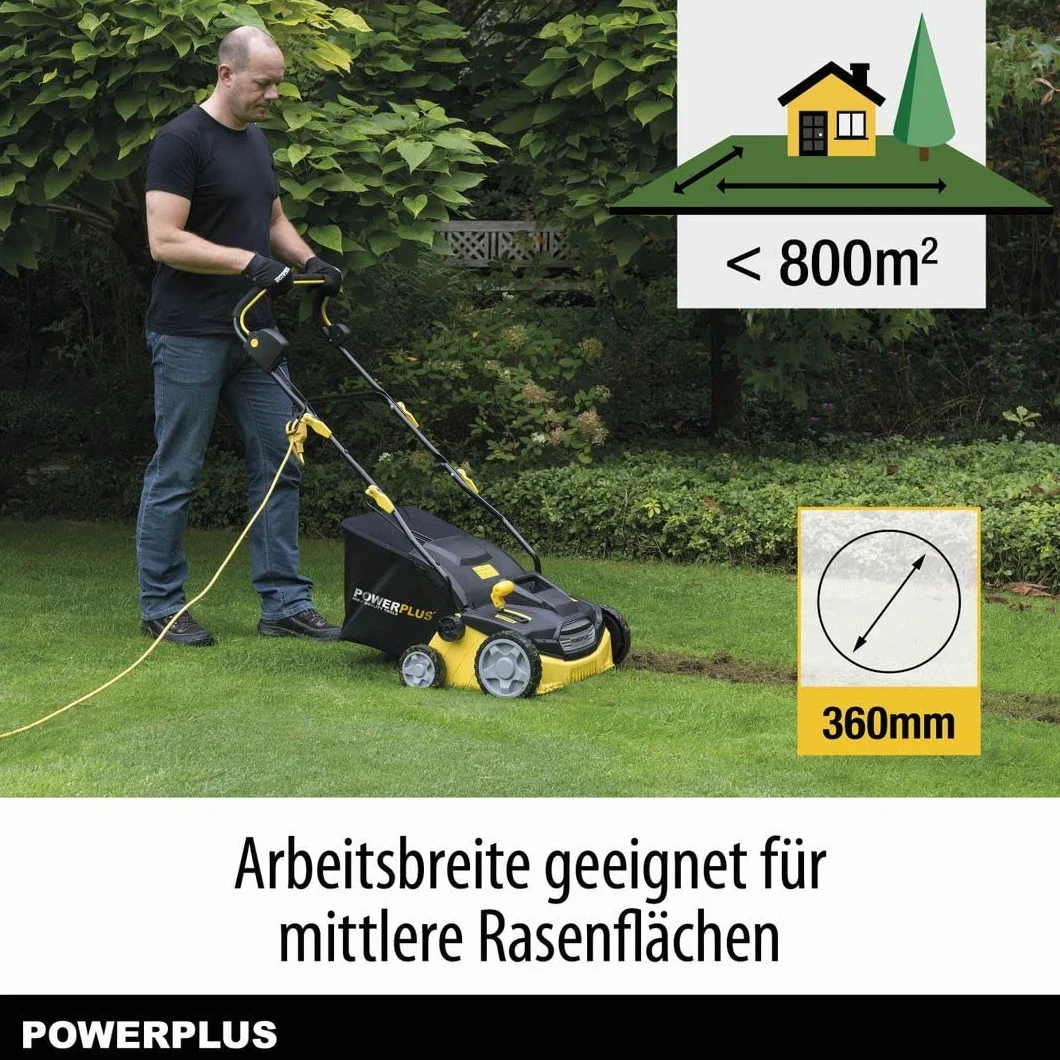 POWERPLUS POWXG7516 - Escarificador 1800w con tracción.